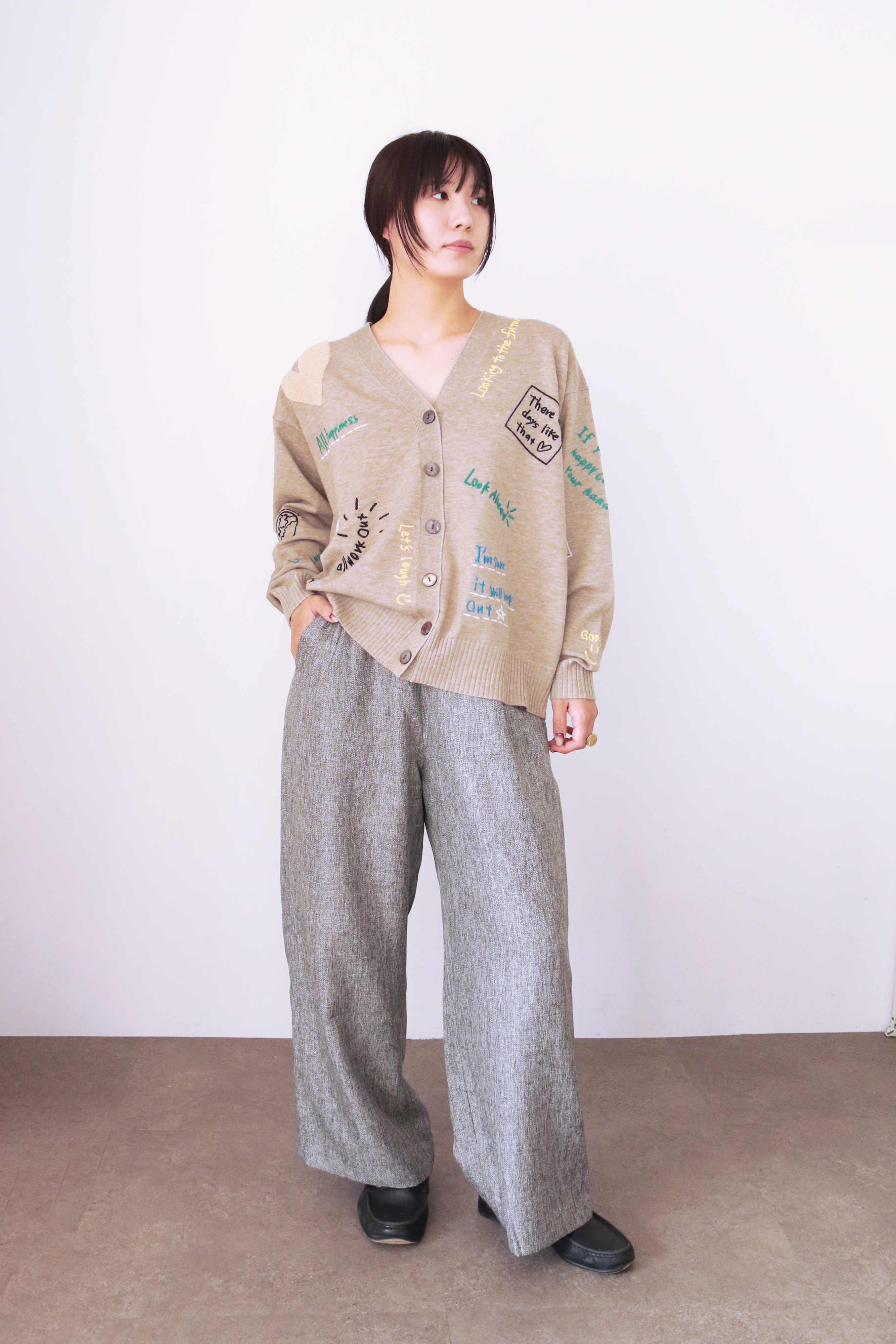 ハッピーエンブロイダリーカーディガン(6262-460)