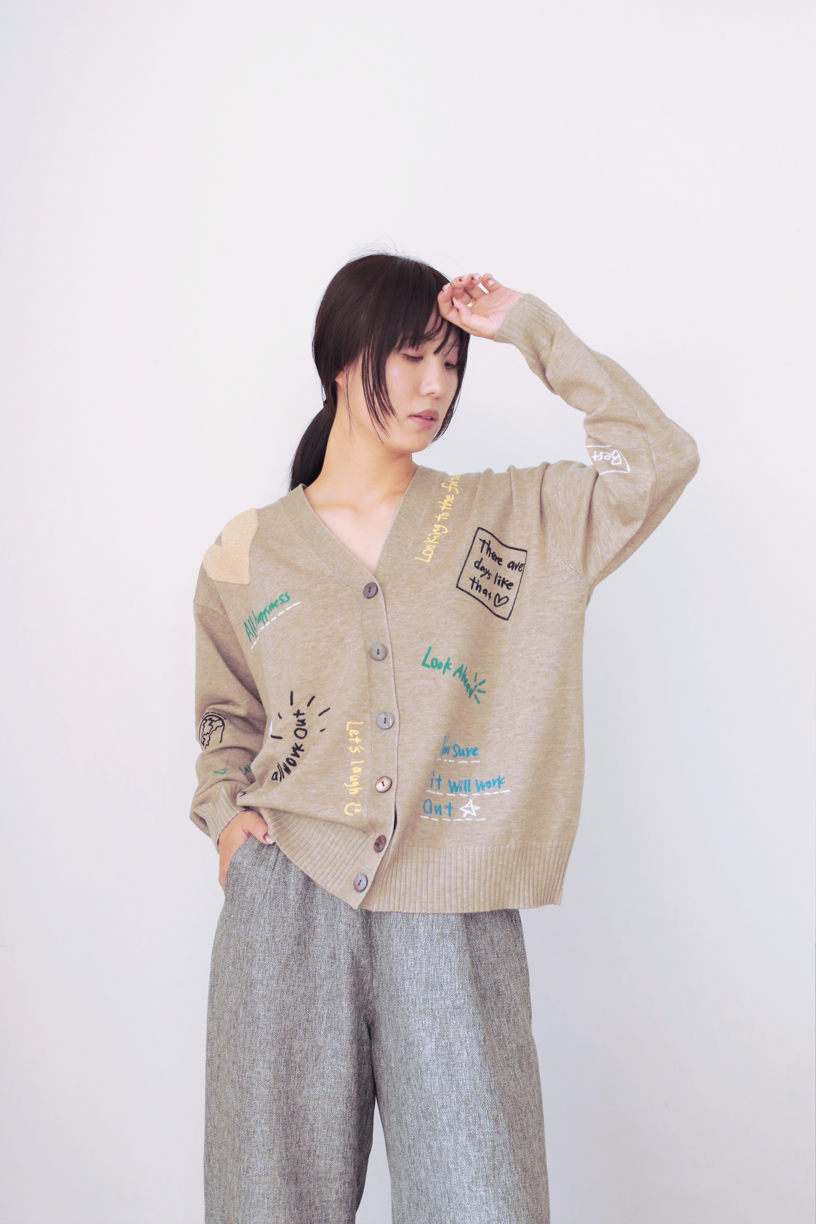 ハッピーエンブロイダリーカーディガン(6262-460)