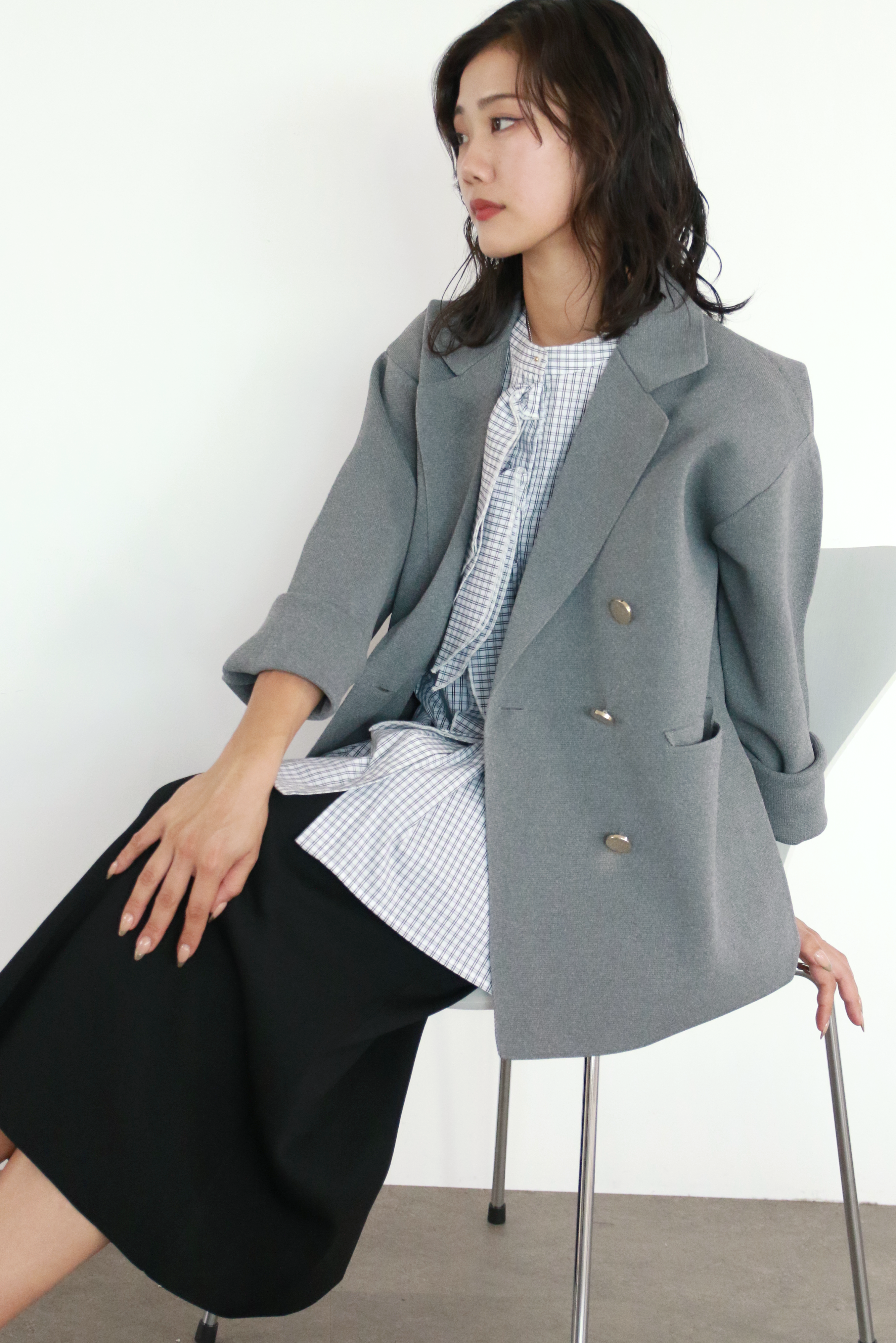 ミラノリブニットジャケット(6260-411)