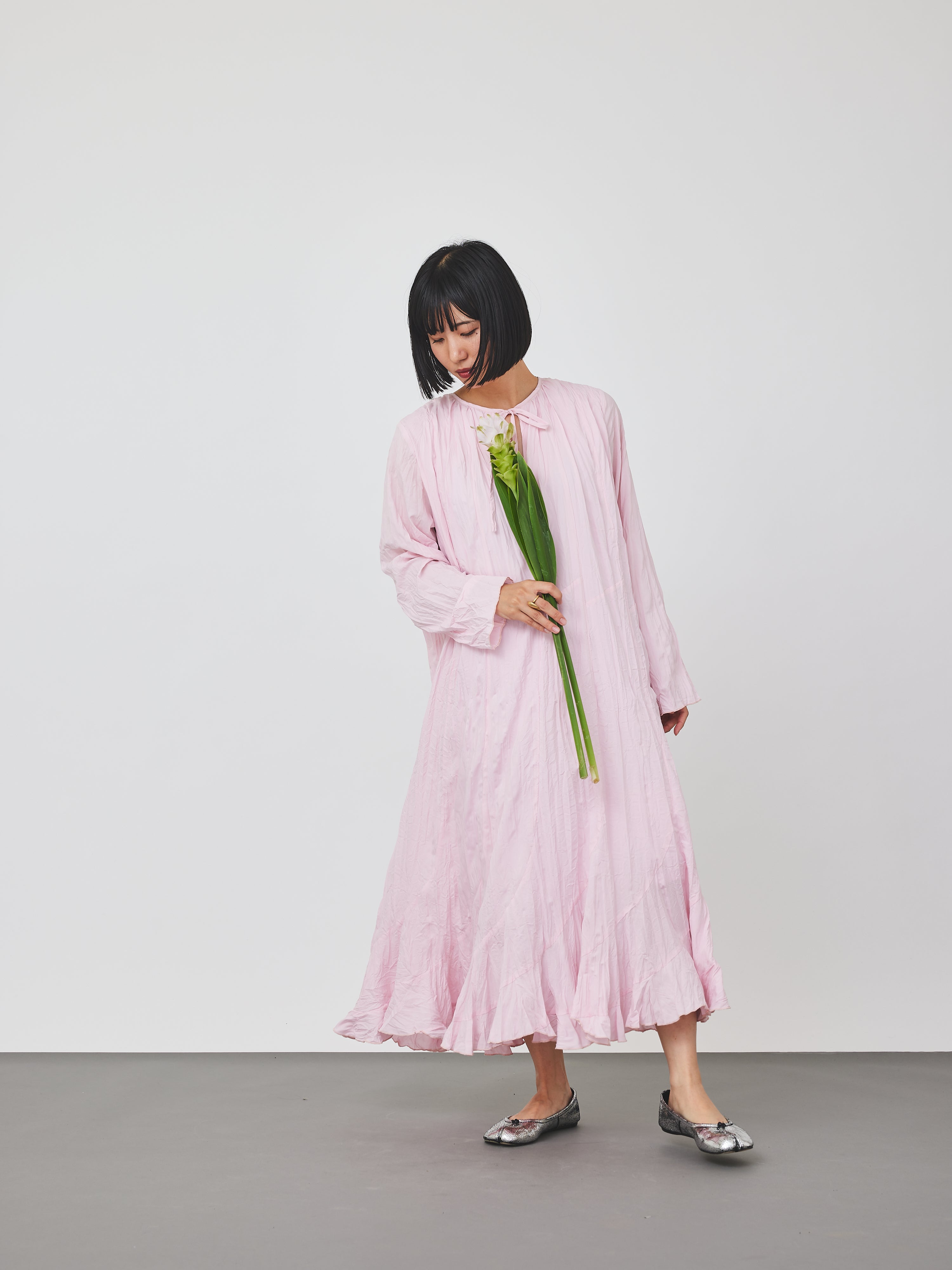 クリンクル加工2WAYワンピース(6259-476)