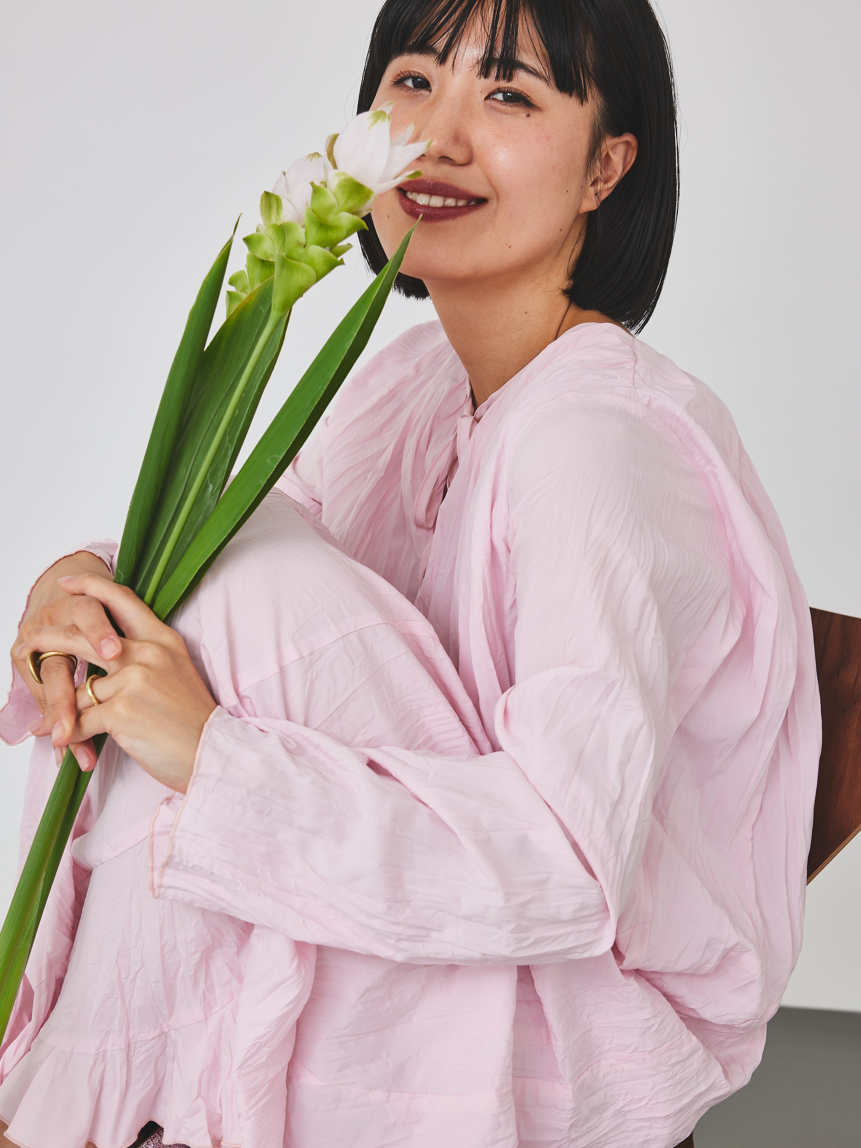 クリンクル加工2WAYワンピース(6259-476)