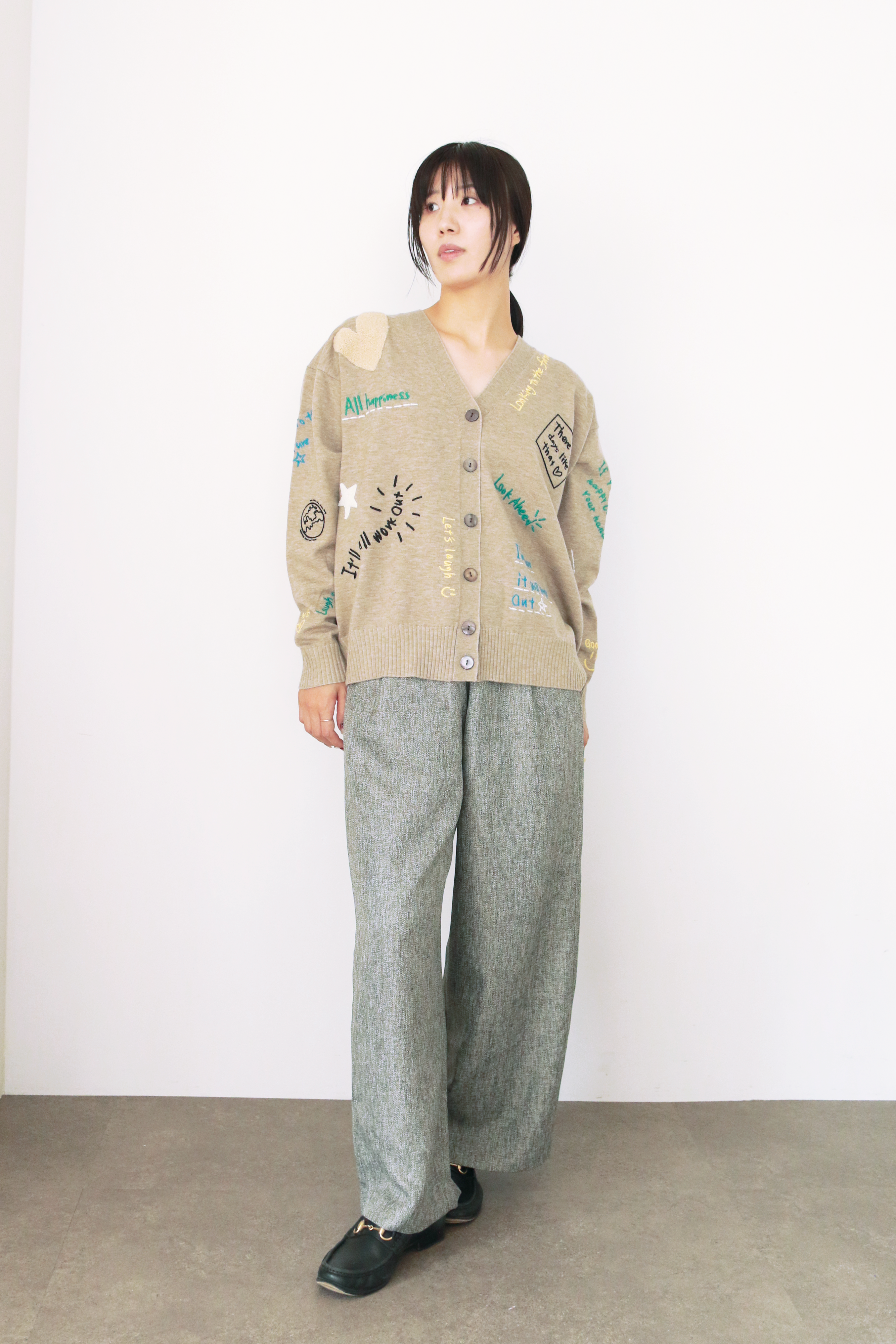 ハッピーエンブロイダリーカーディガン(6262-460)