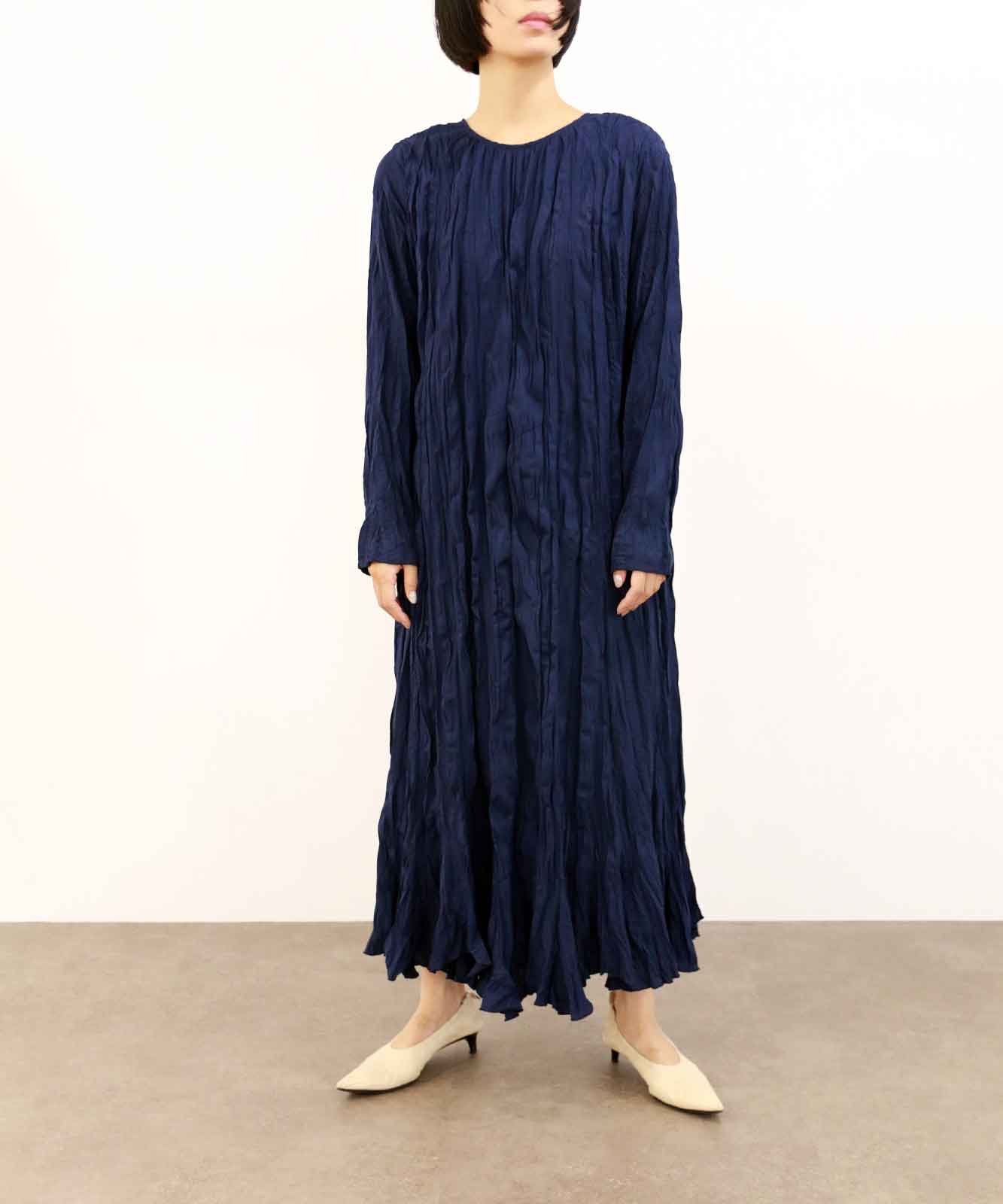 クリンクル加工2WAYワンピース(6259-476)