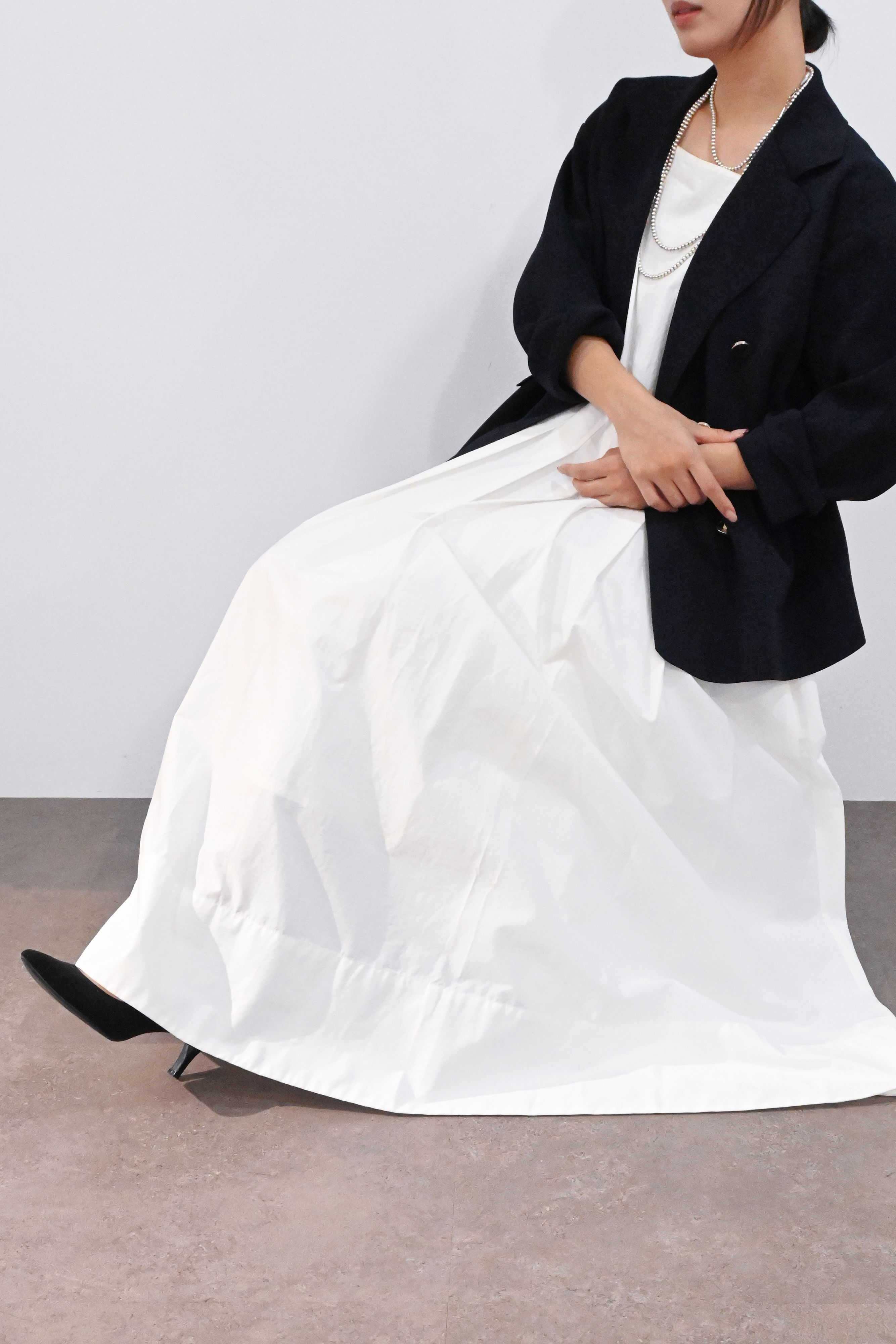 プリーツマキシドレス(6265-573)