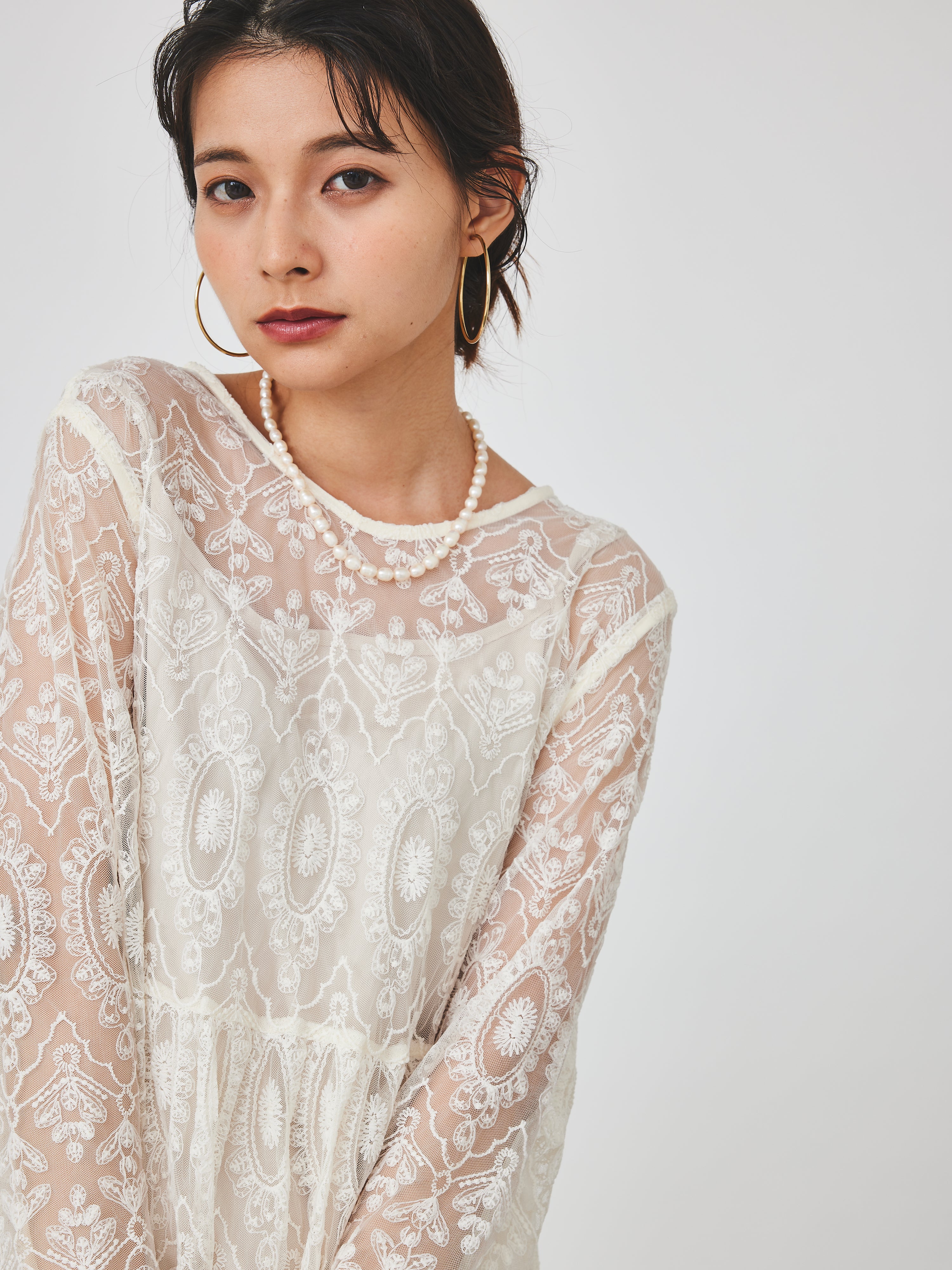 レースティアードワンピース(6259-470)