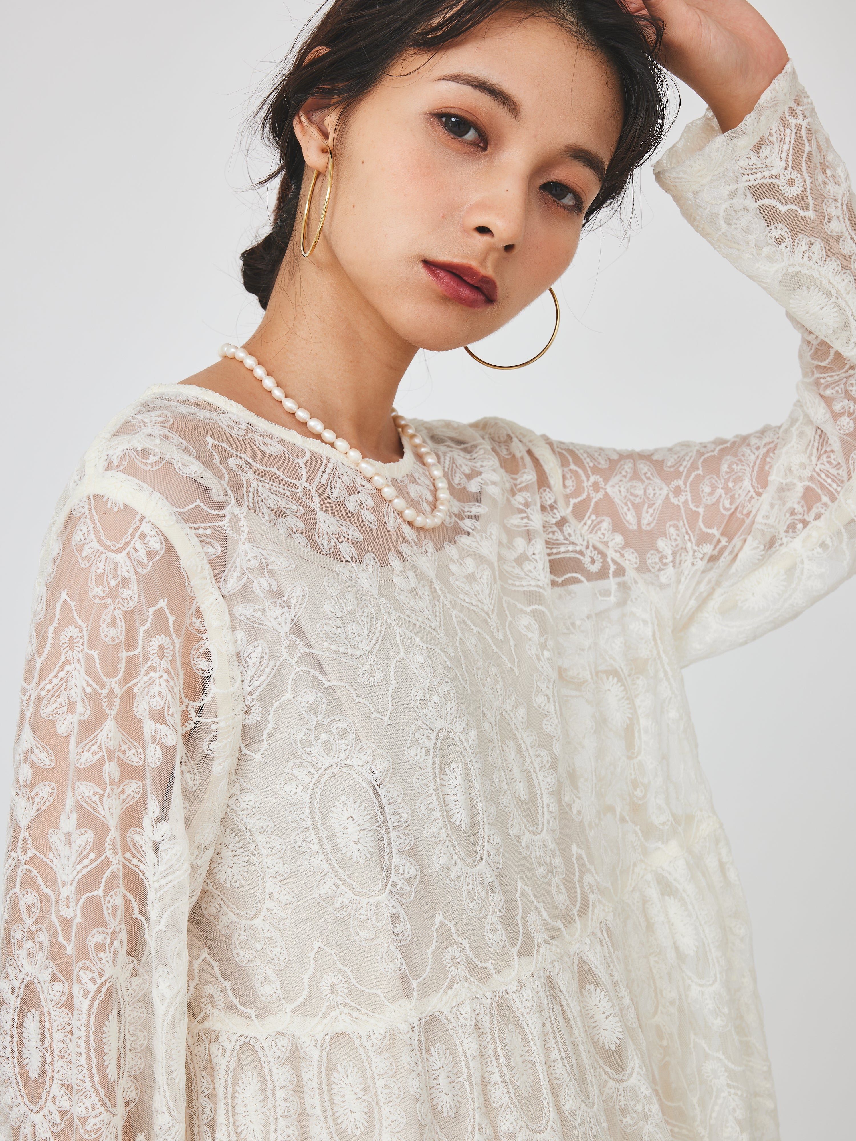 レースティアードワンピース(6259-470)