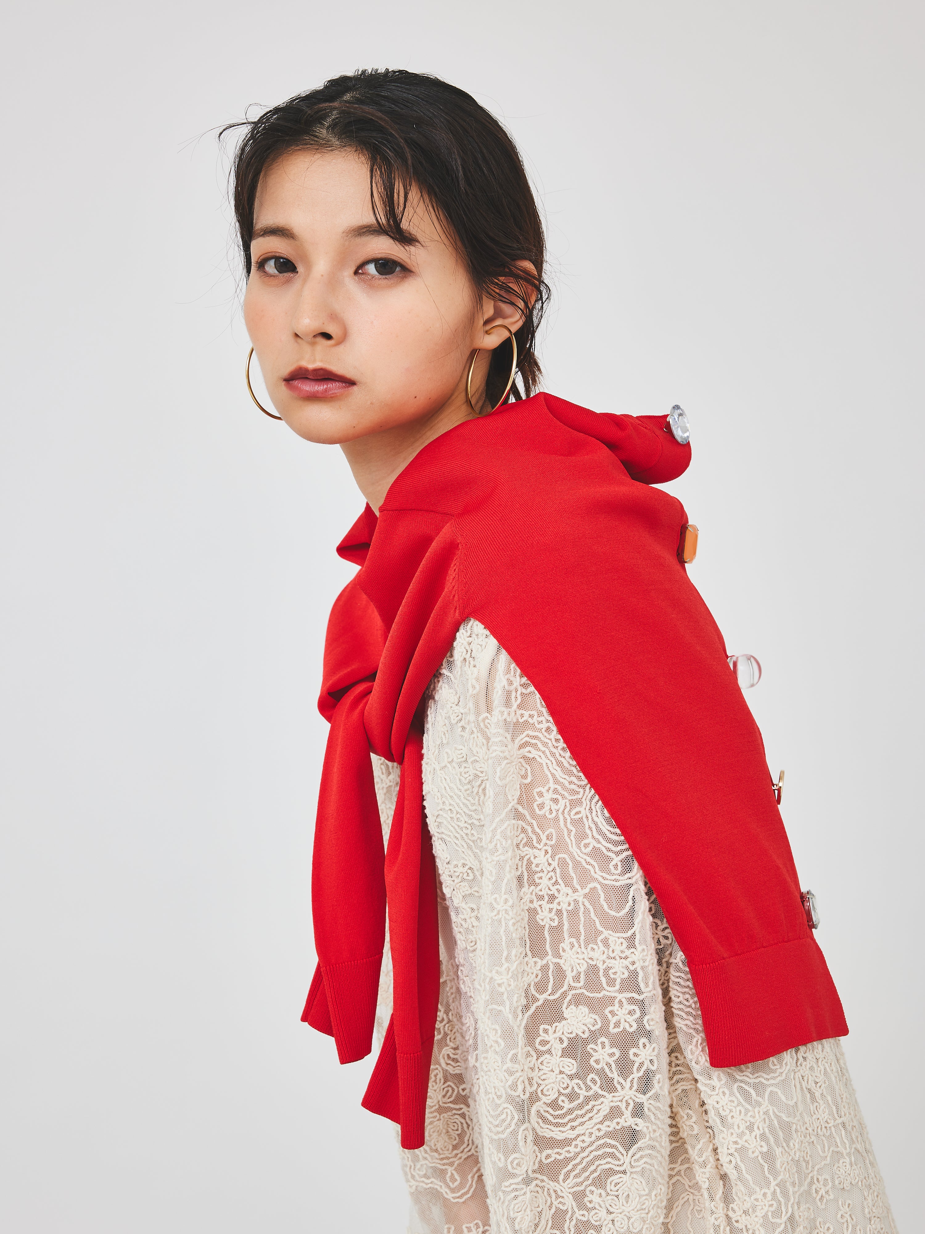 【再入荷】立体コード刺繍レースワンピース(6259-490)