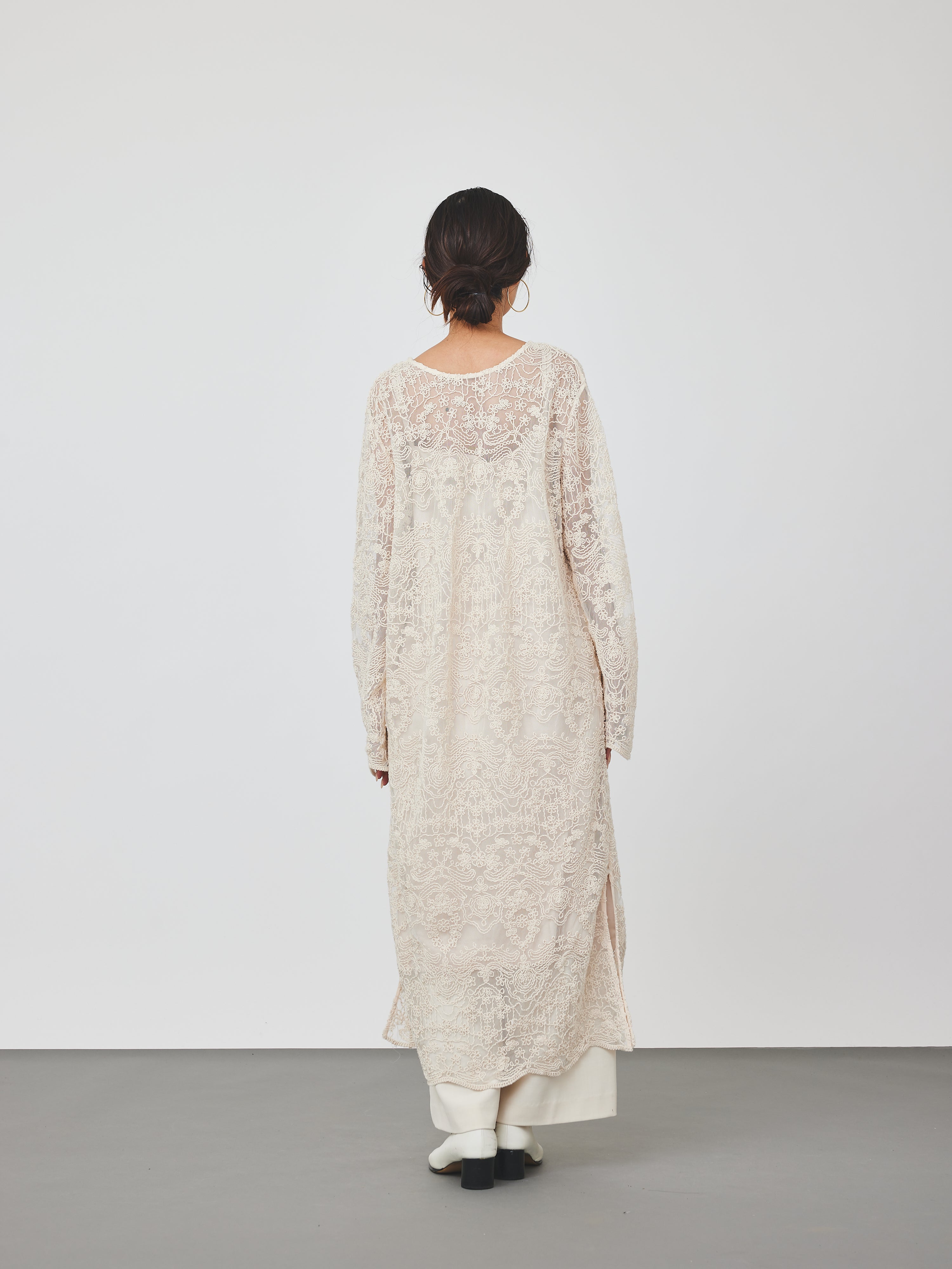 【再入荷】立体コード刺繍レースワンピース(6259-490)