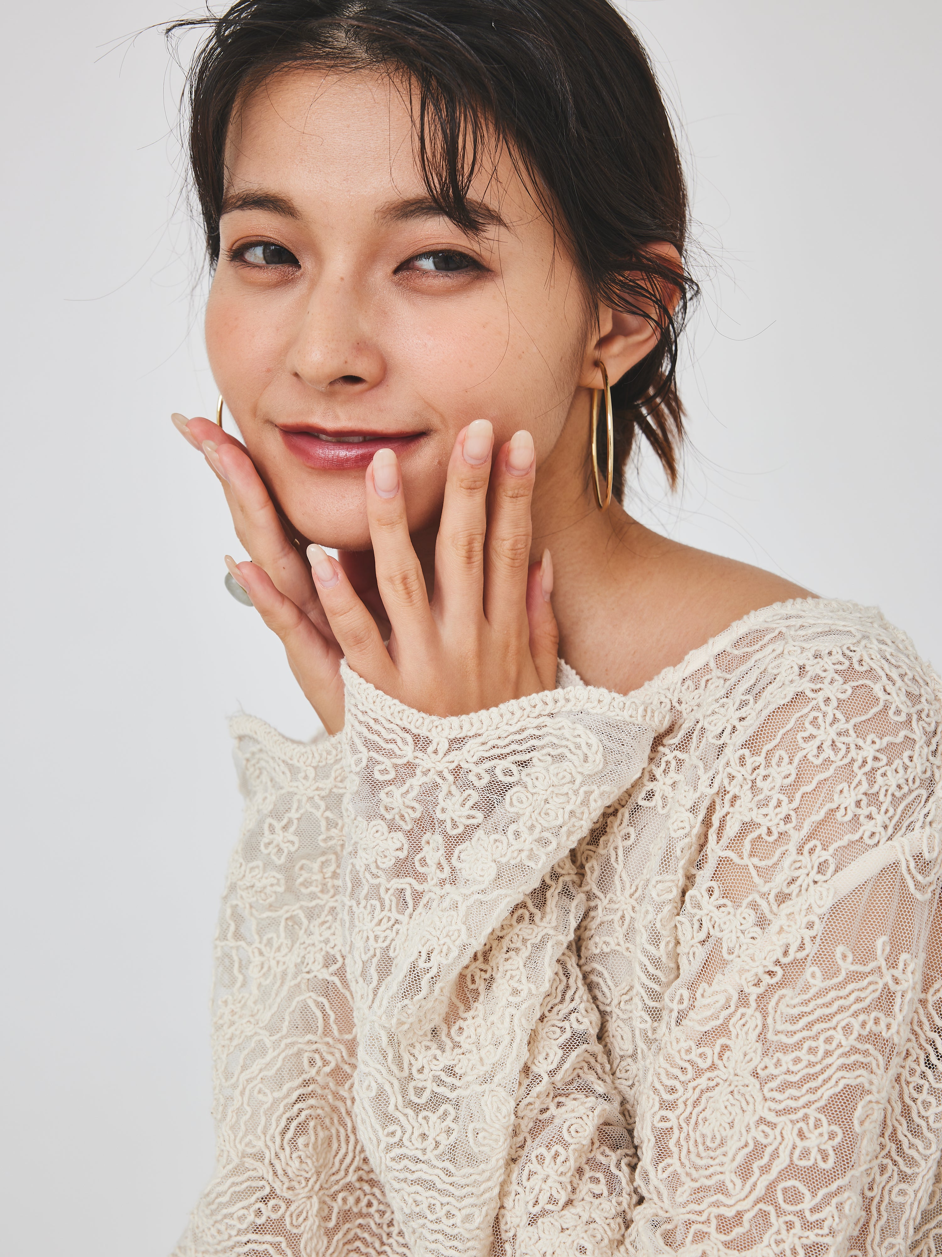 【再入荷】立体コード刺繍レースワンピース(6259-490)