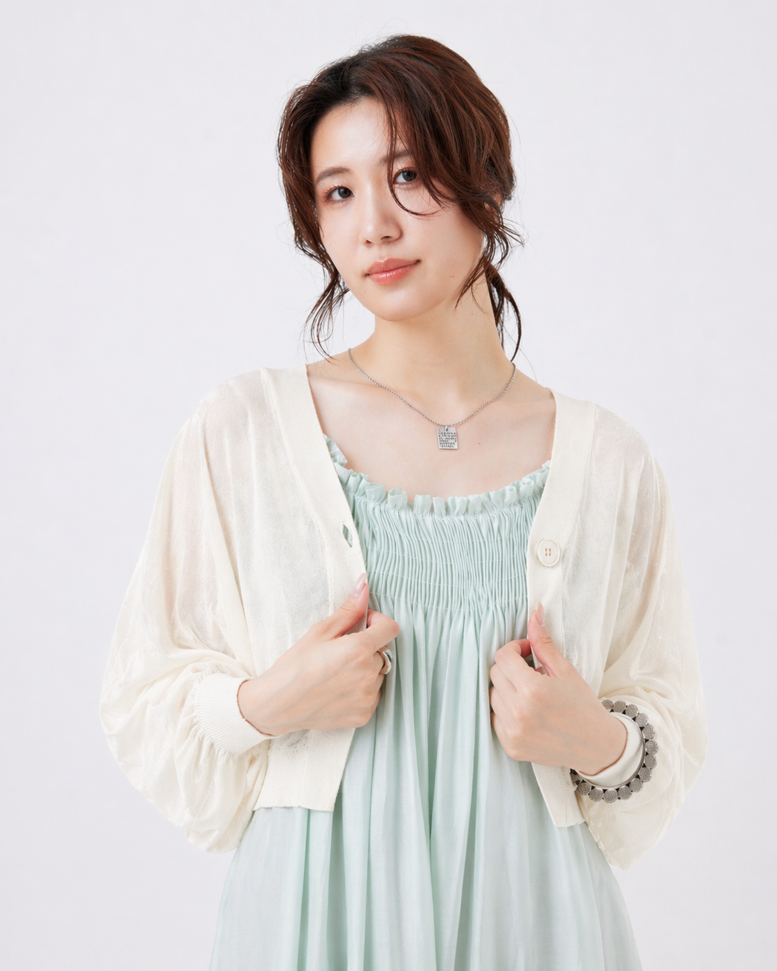 美シルエット ボレロカーディガン(6267-411)