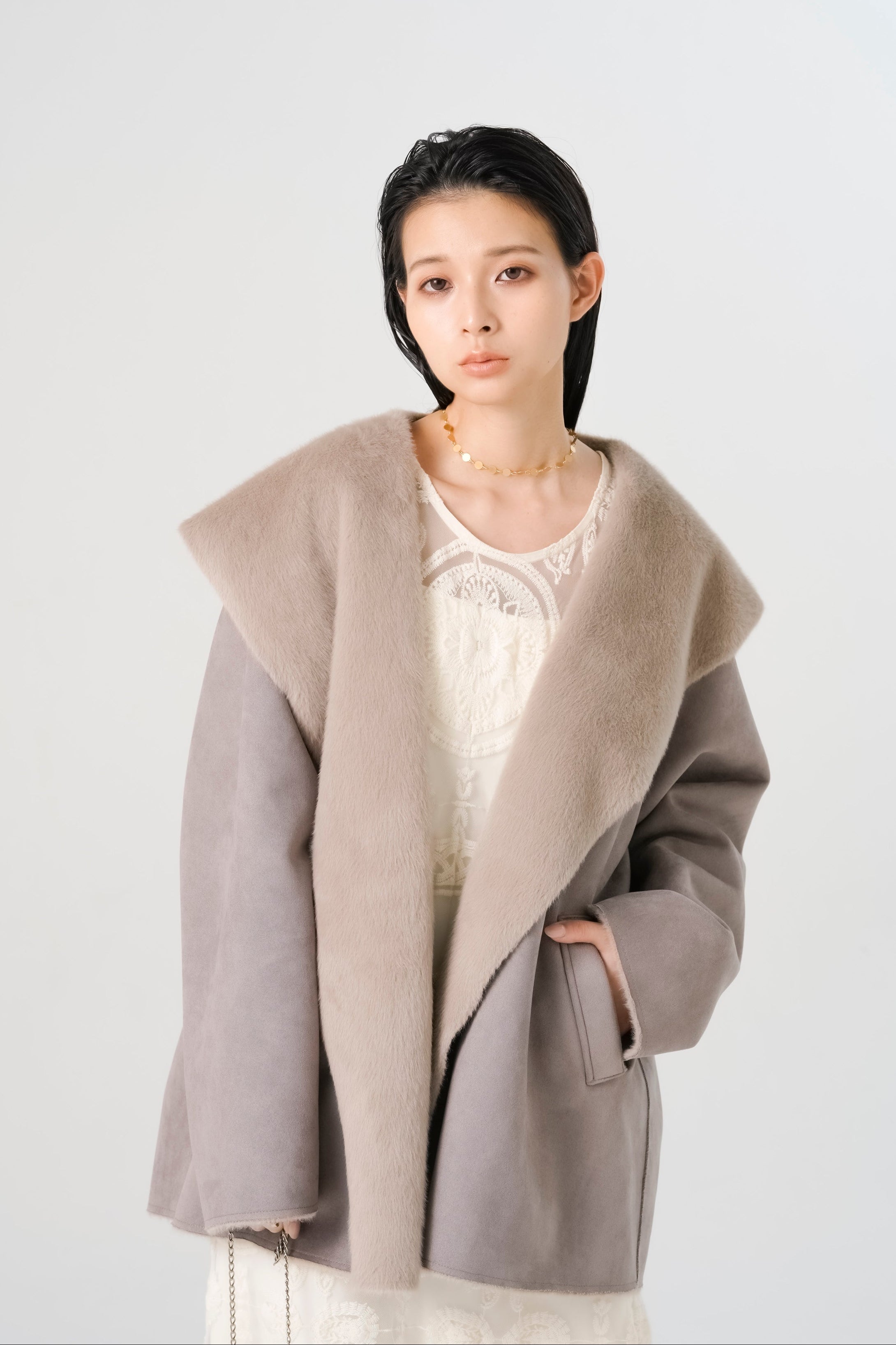 2WAYエコファーコート