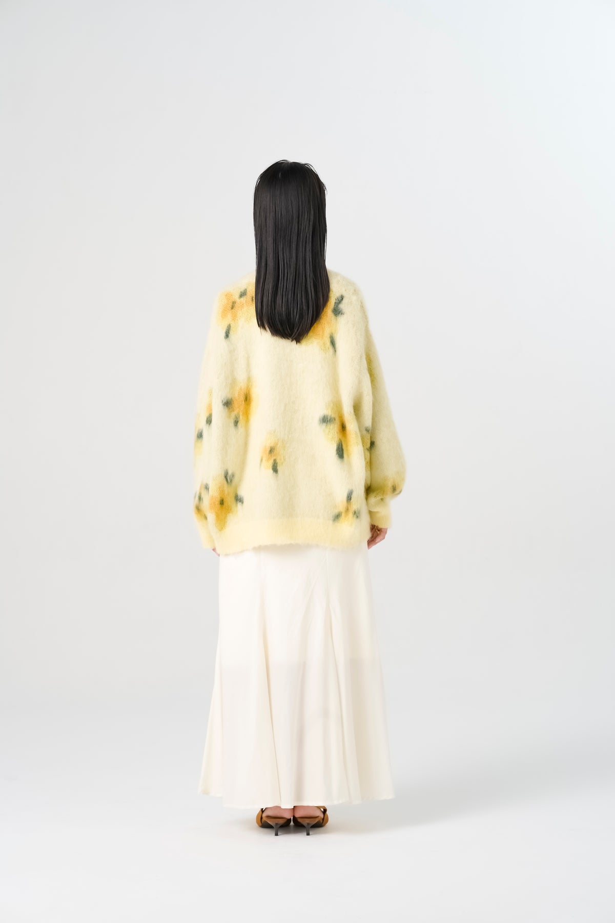 モヘアライクフラワーカーディガン