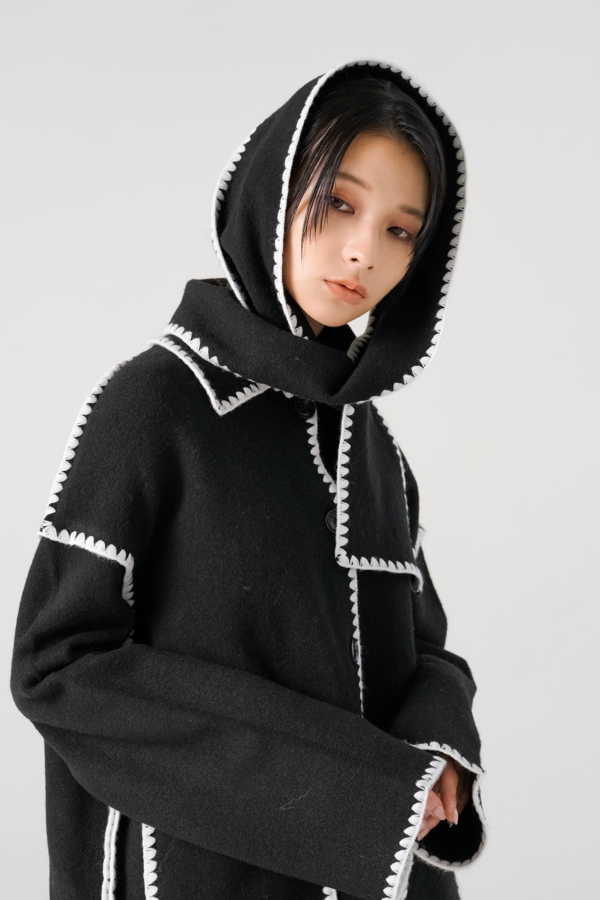 ブランケットステッチニットコート(6268-471)
