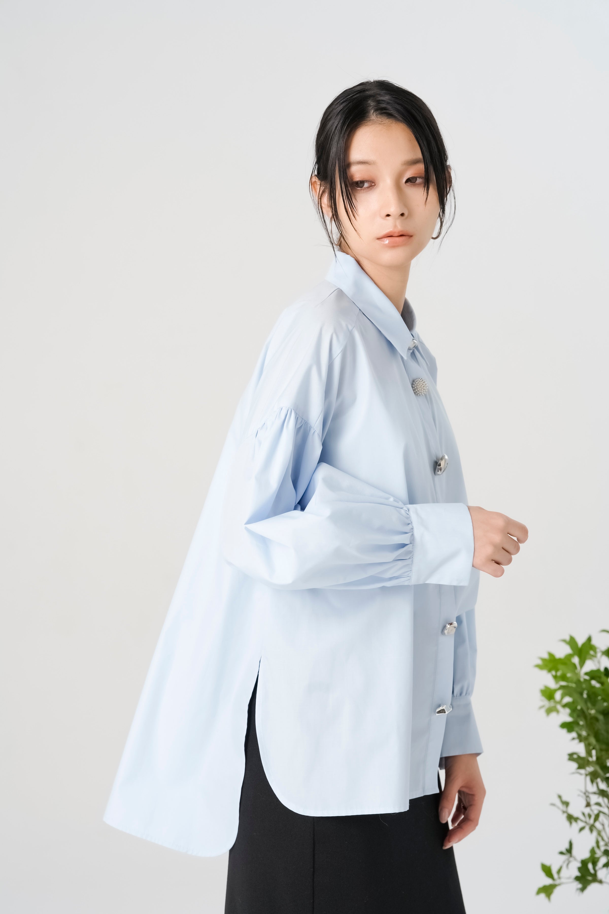 【8/7- 先行販売】ビジューギャザーブラウス(6269-513)