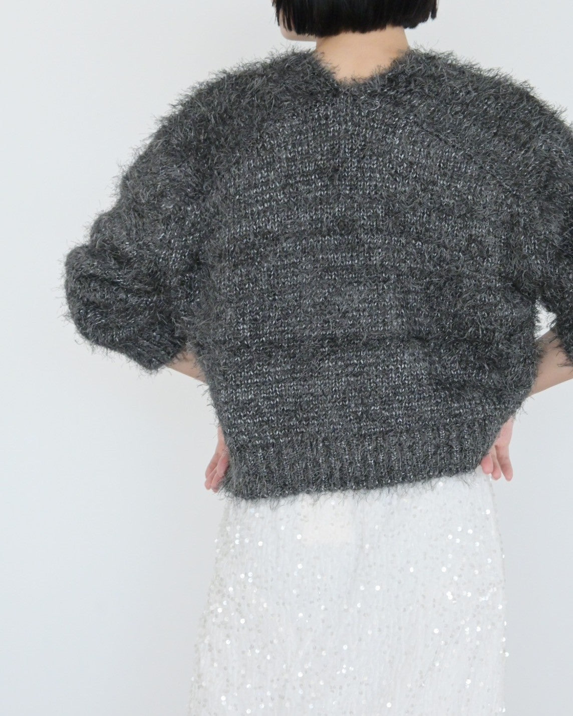 シャギーVネックニットトップス(6255-388.6262-483)