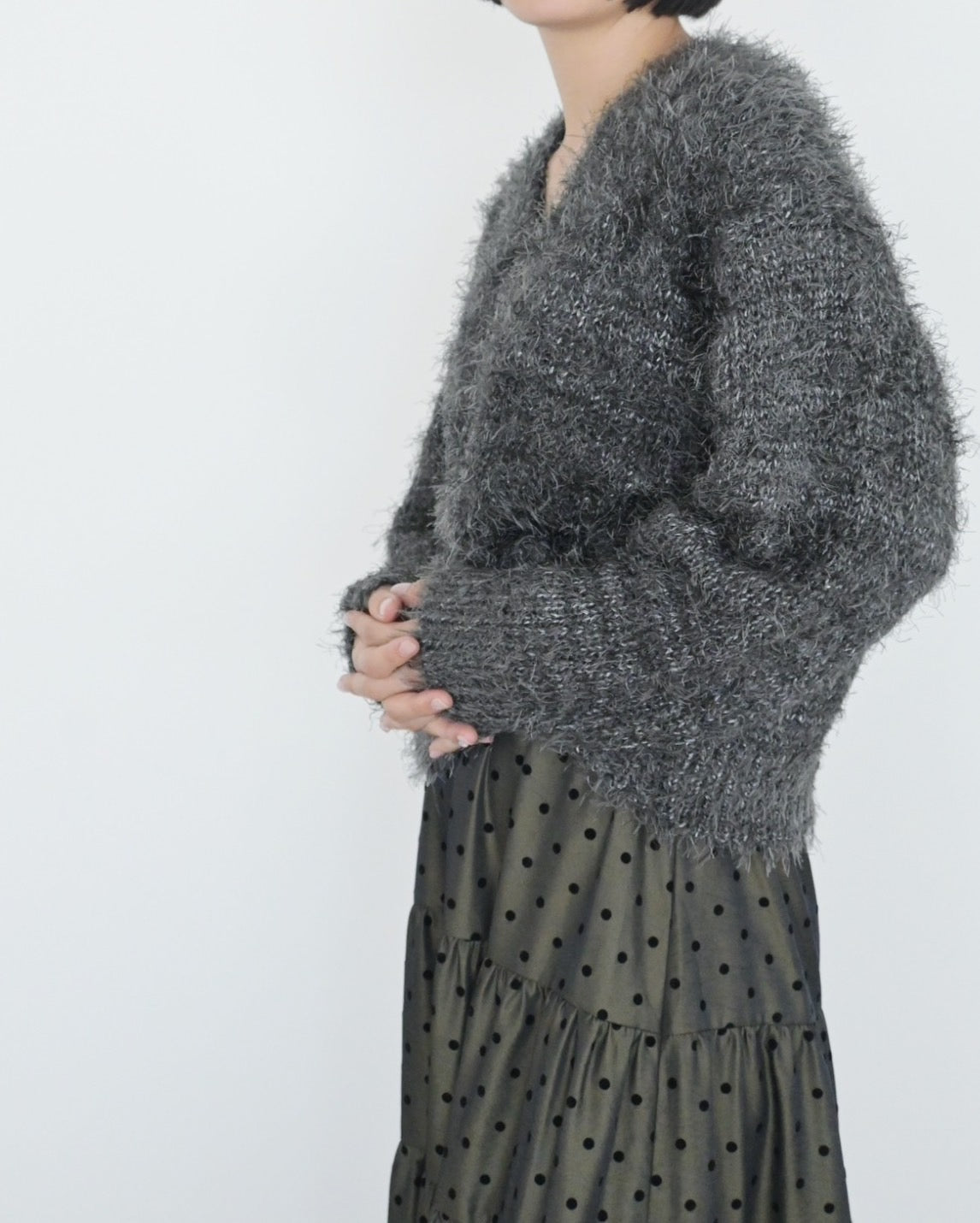 シャギーVネックニットトップス(6255-388.6262-483)