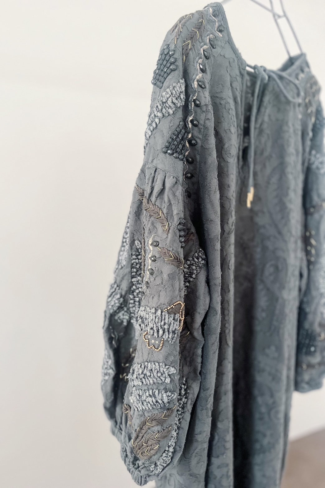 テクニカル刺繍ジャガードワンピース(6255-396)