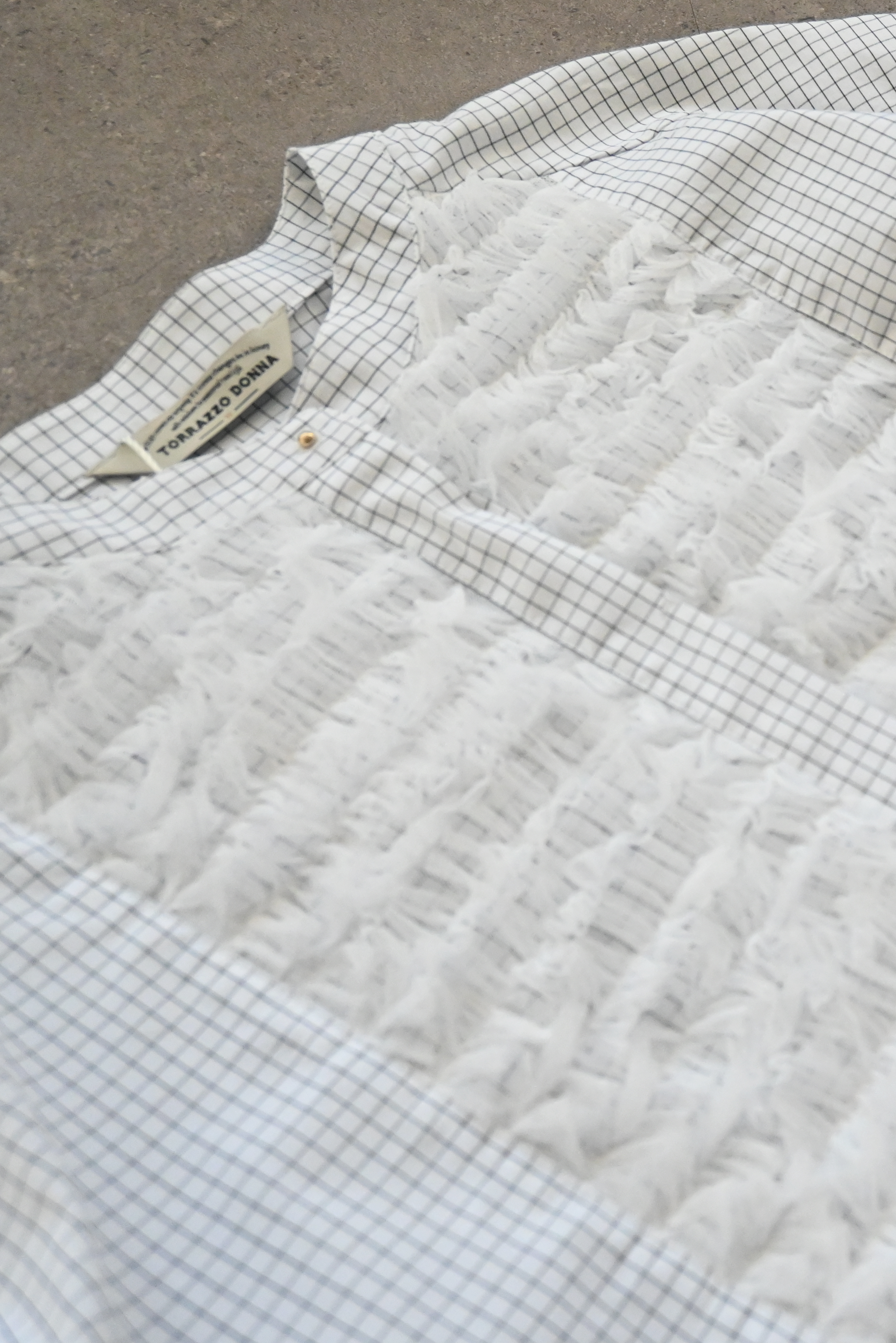 チュールフリルブラウス(6262ー457)