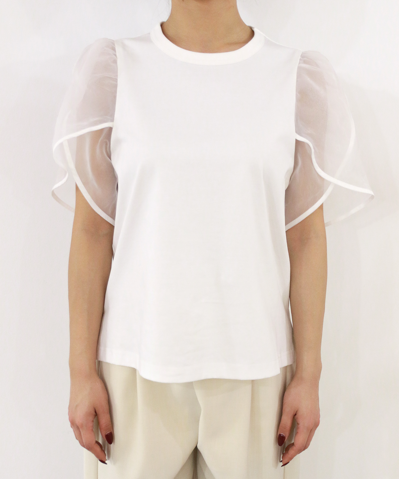 チューリップスリーブTシャツ(6252-421)