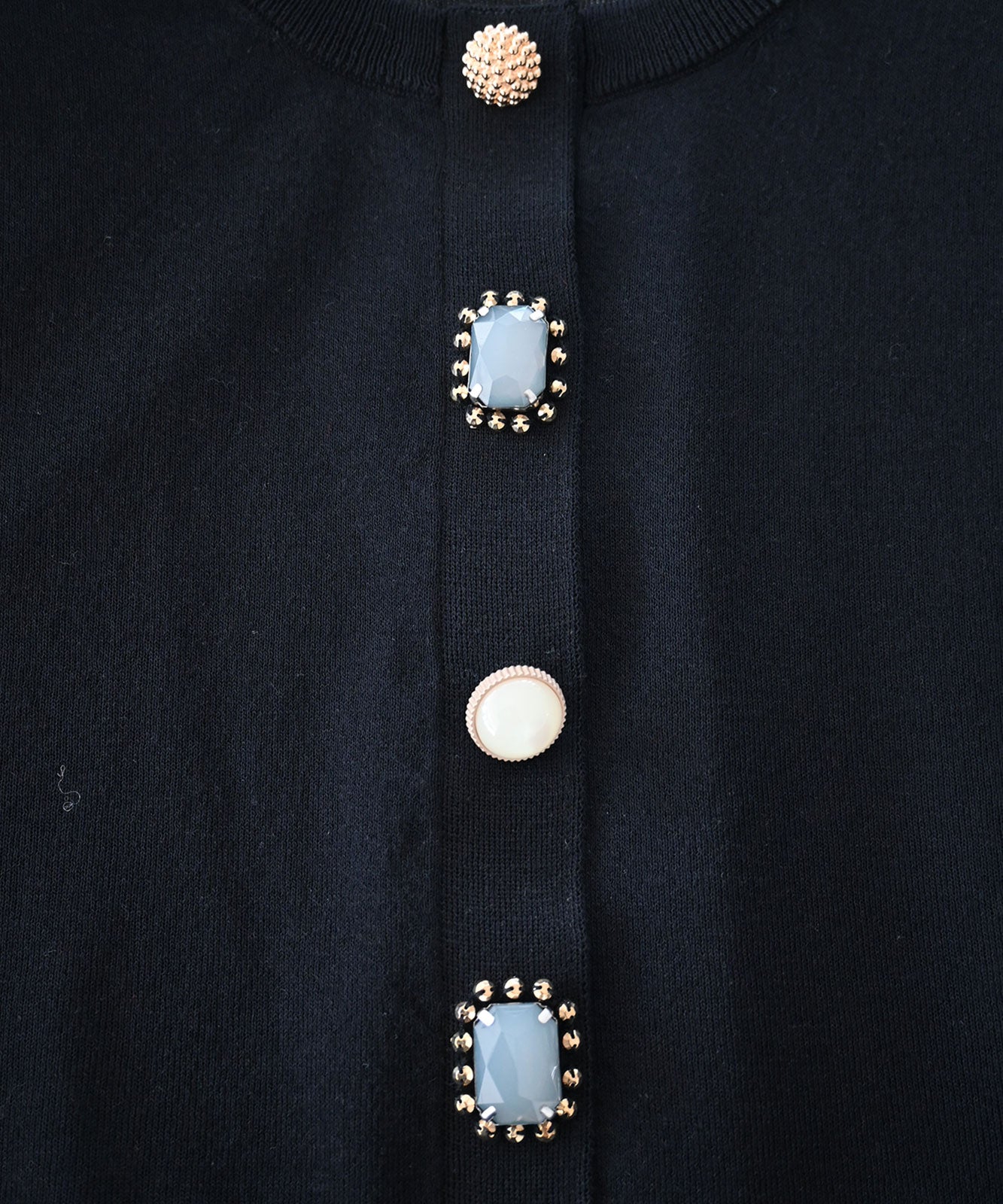 麻混ビジューカーディガン(6251-680)