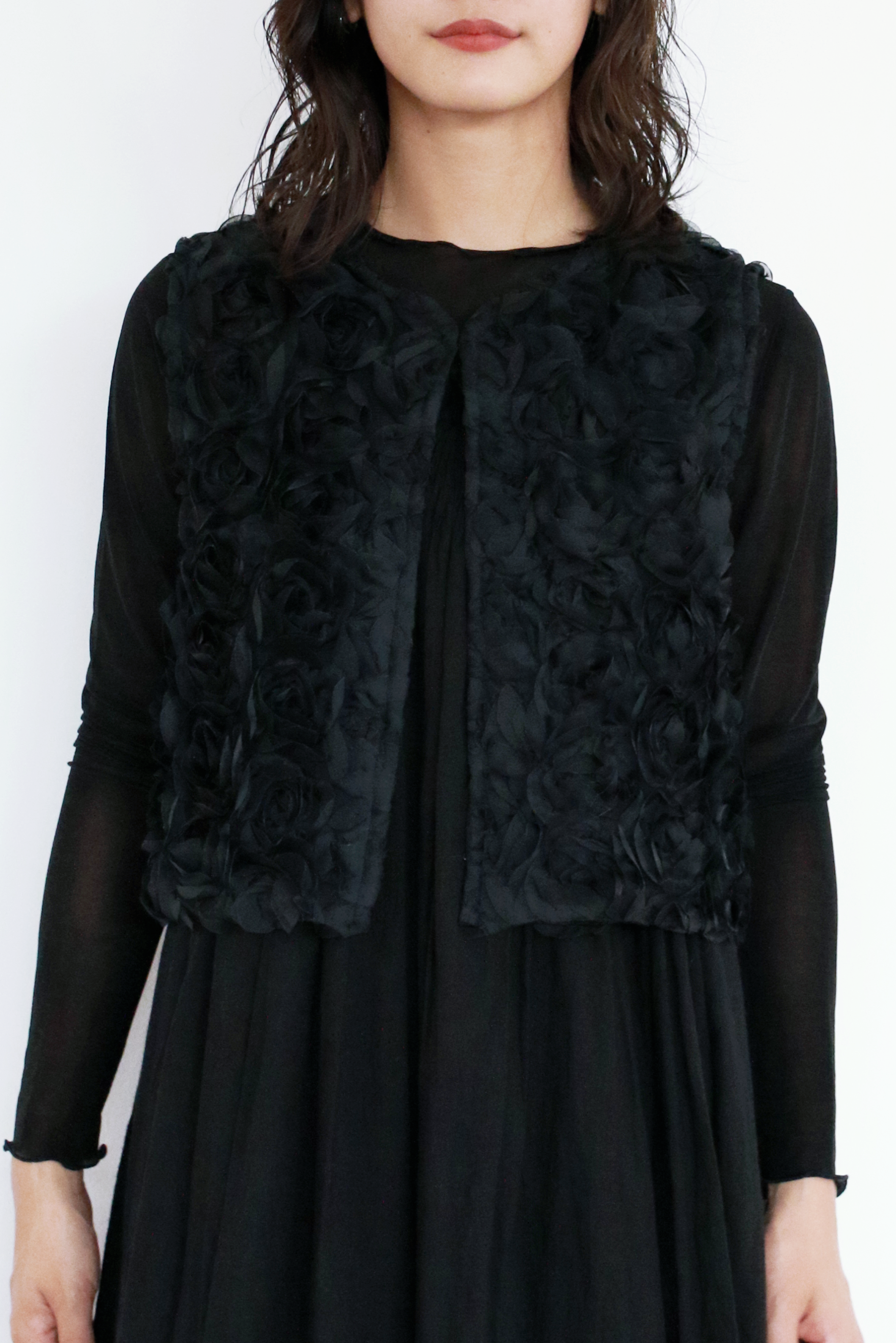 フラワーチュールパターンベスト(6262-454)