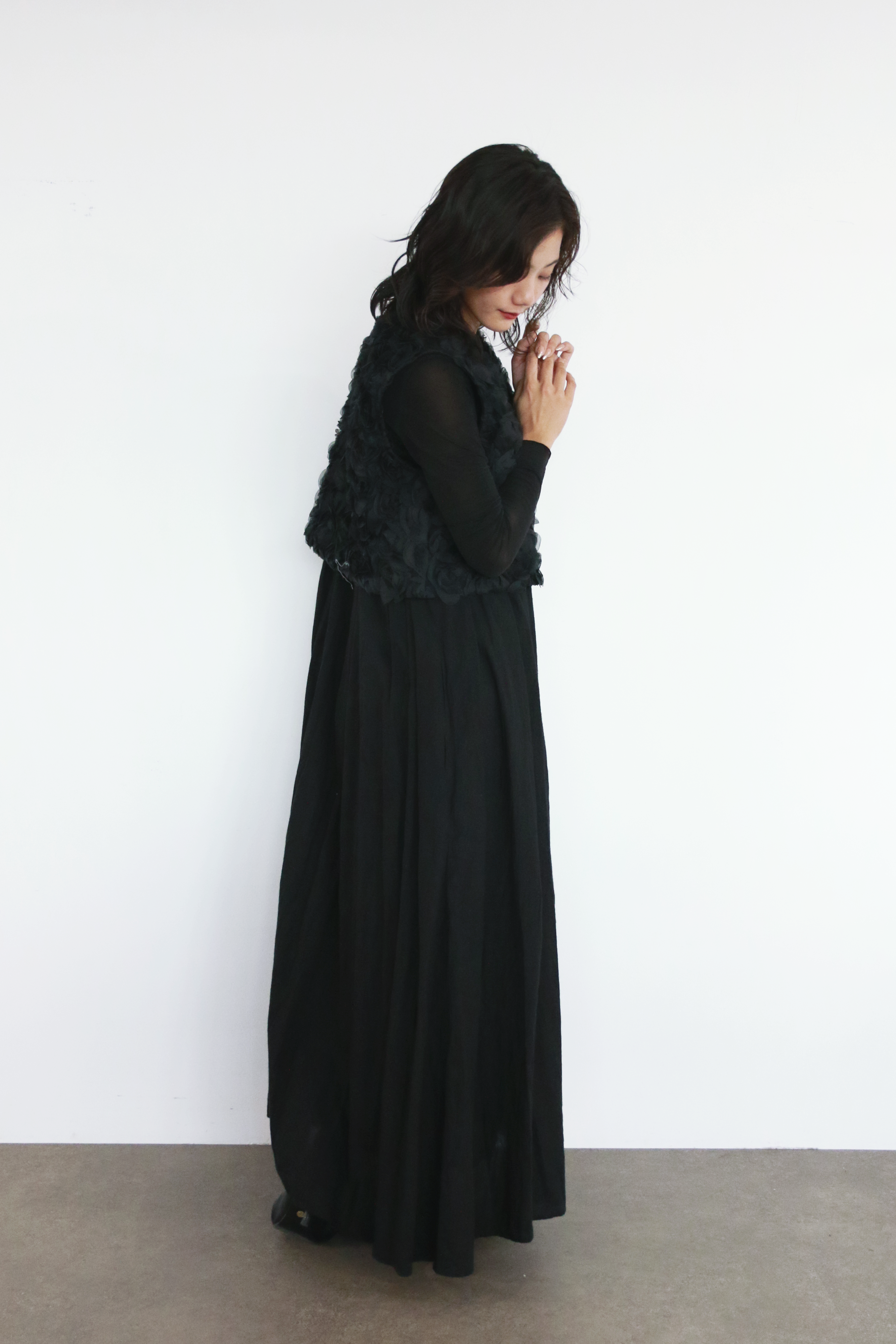 フラワーチュールパターンベスト(6262-454)