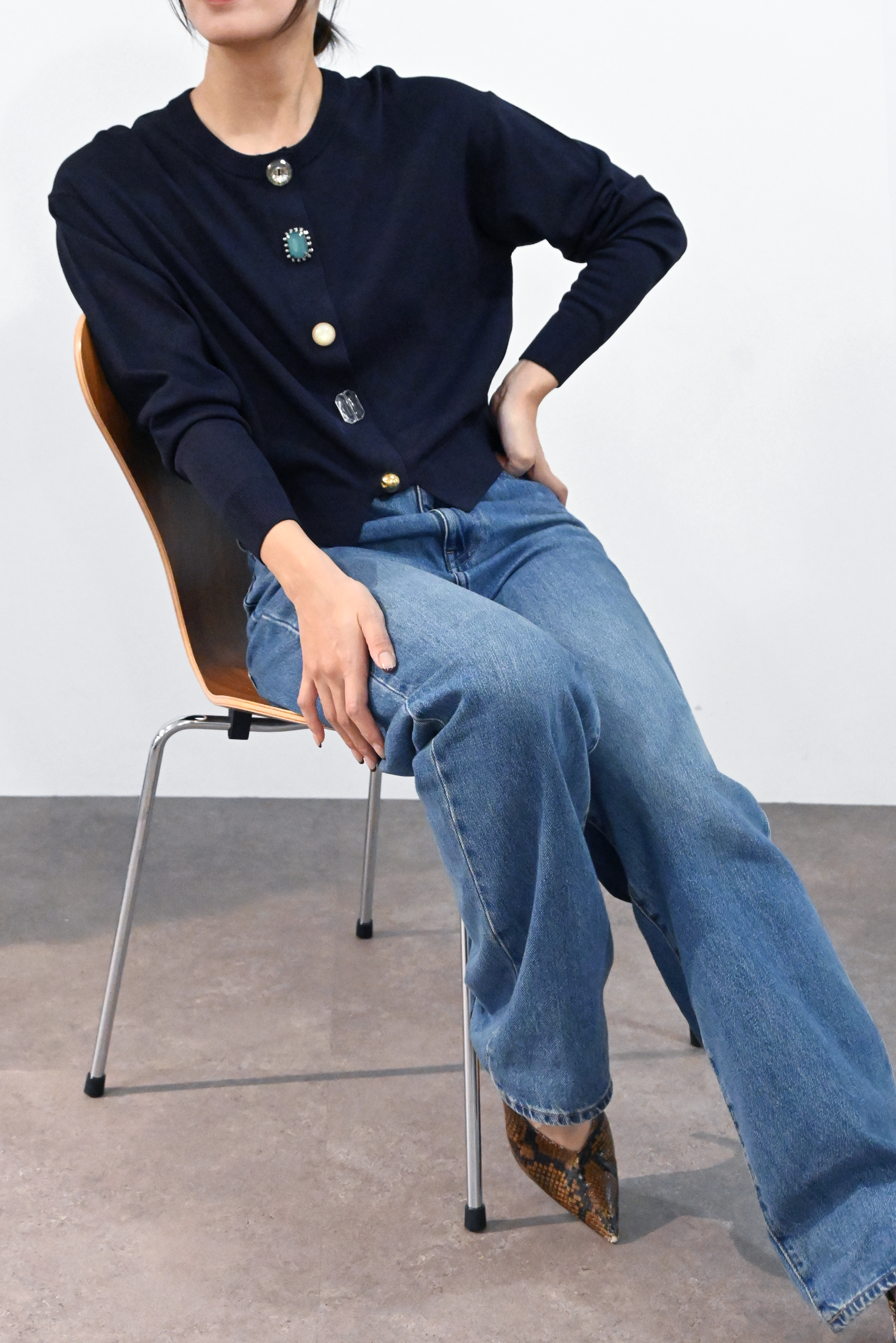 【予約終了】2026SSビジューカーディガン(6265-685)