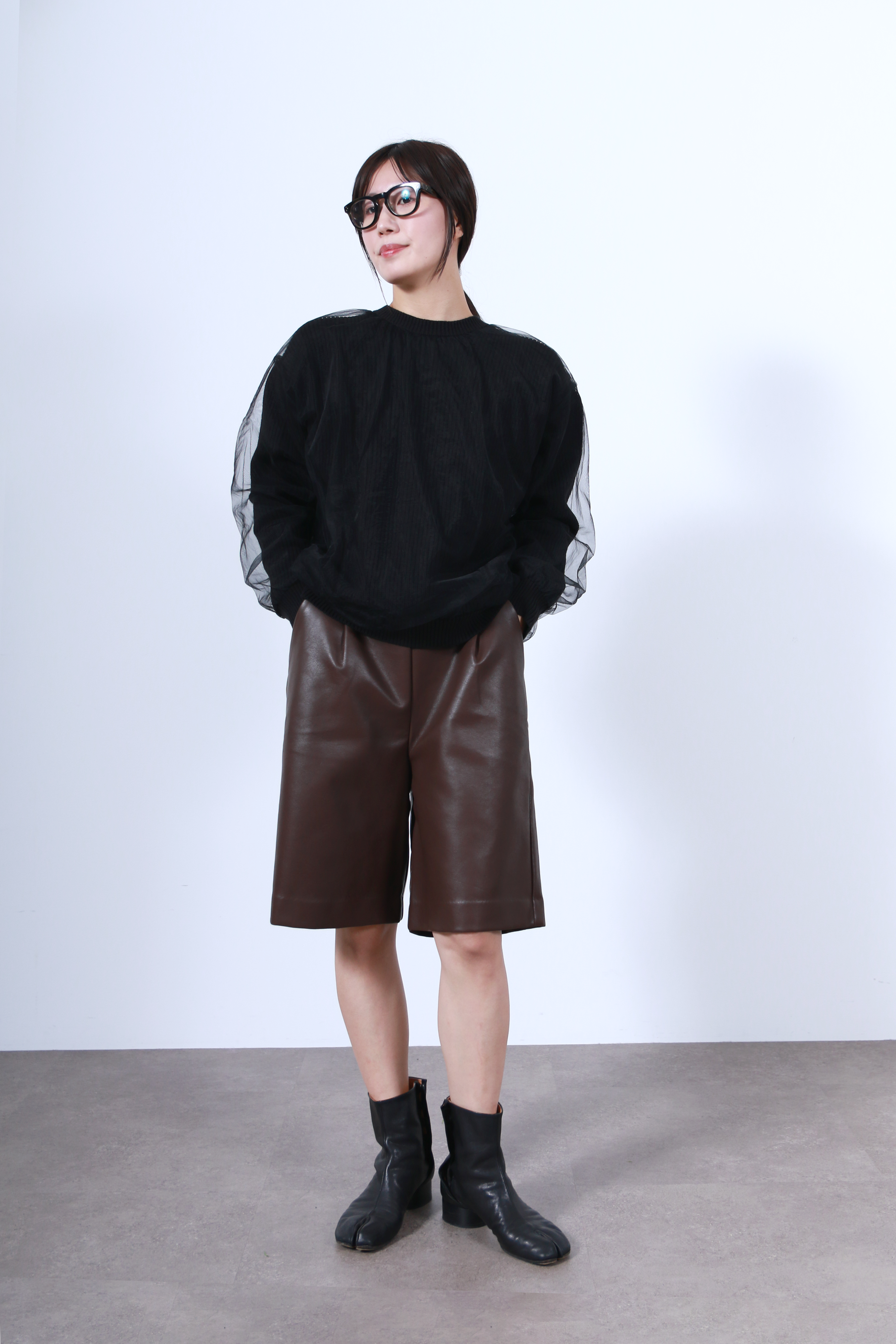 シアーチュール×ニットトップス(6263-518)