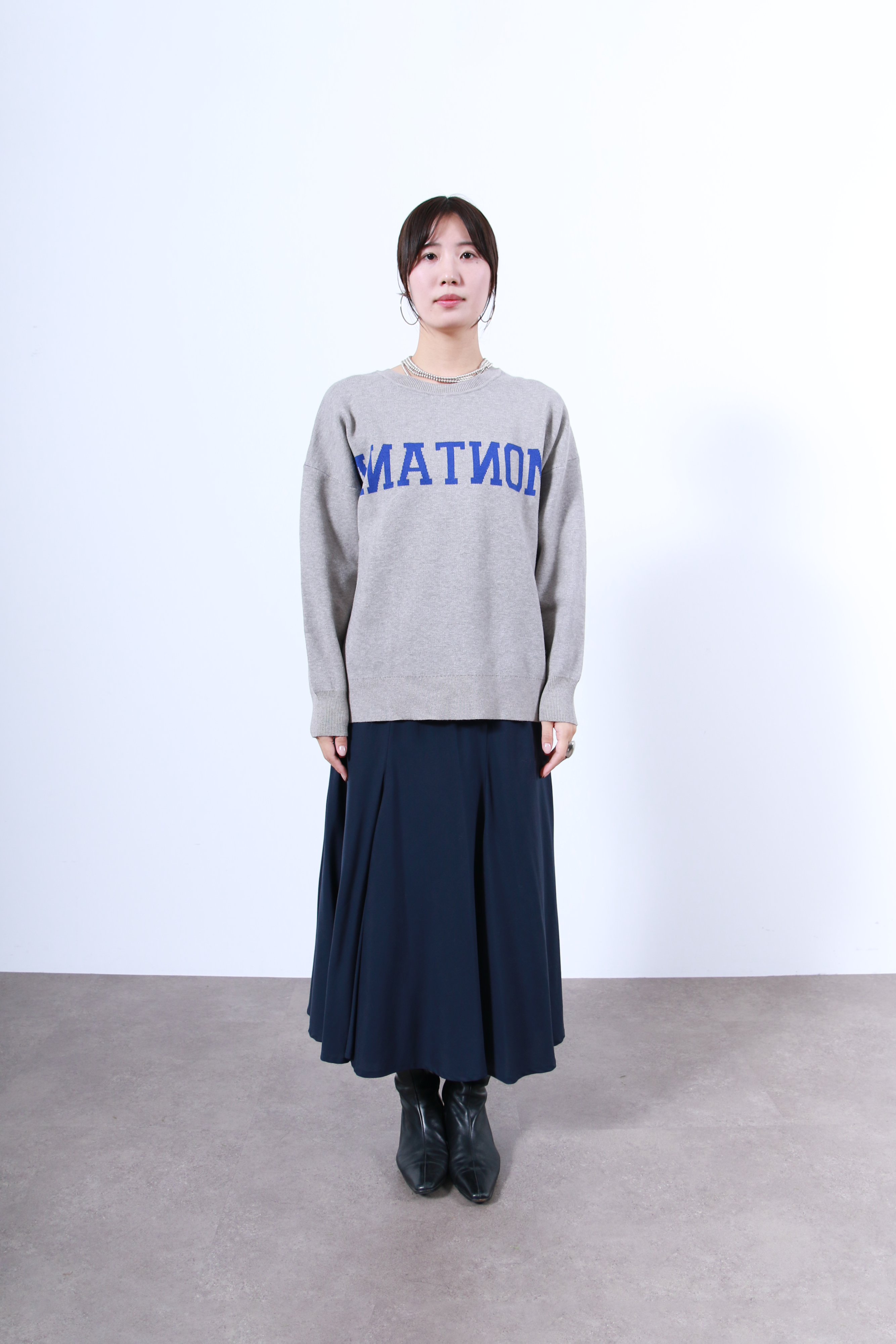 2WAYロゴニットトップス(6263-521)