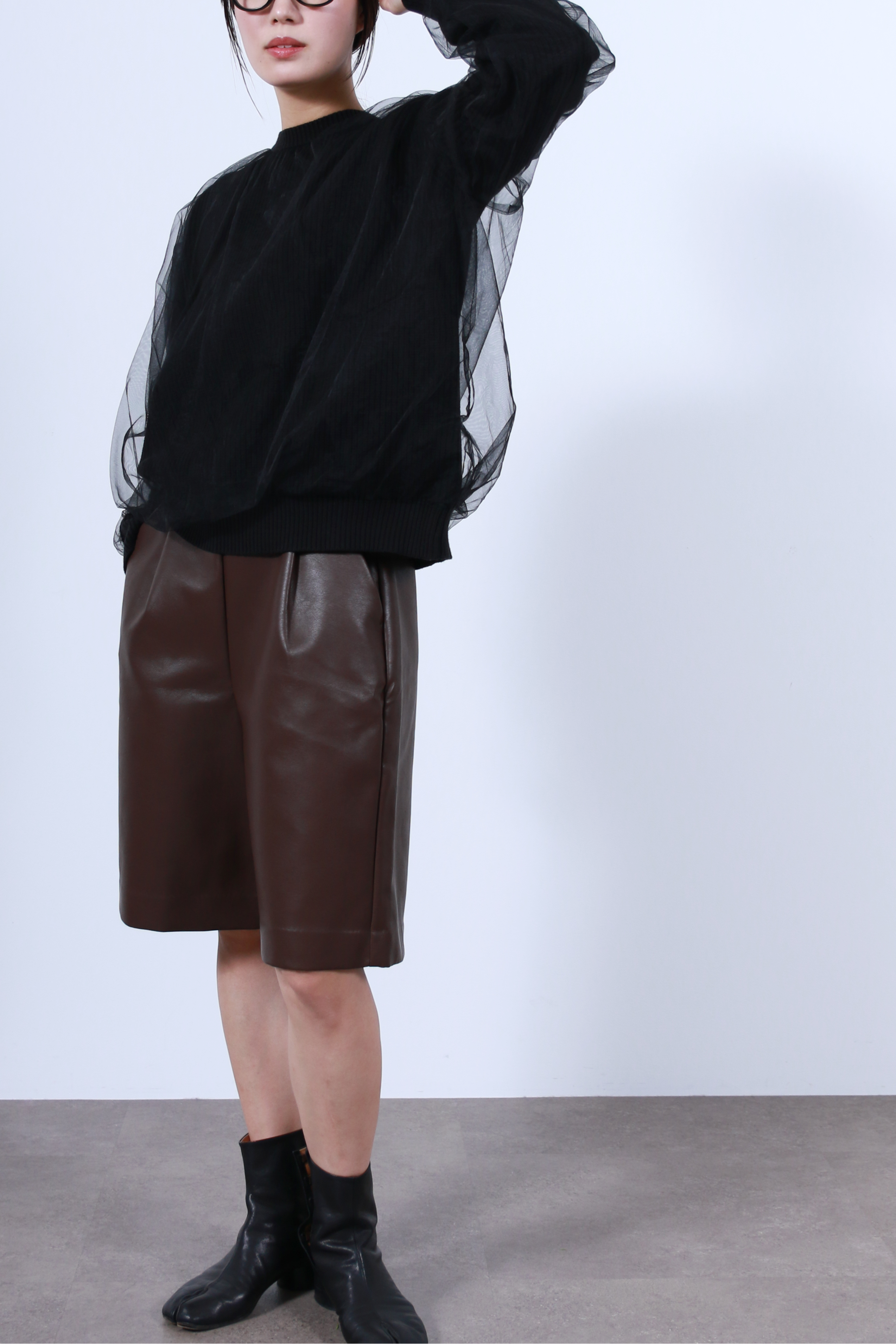 シアーチュール×ニットトップス(6263-518)