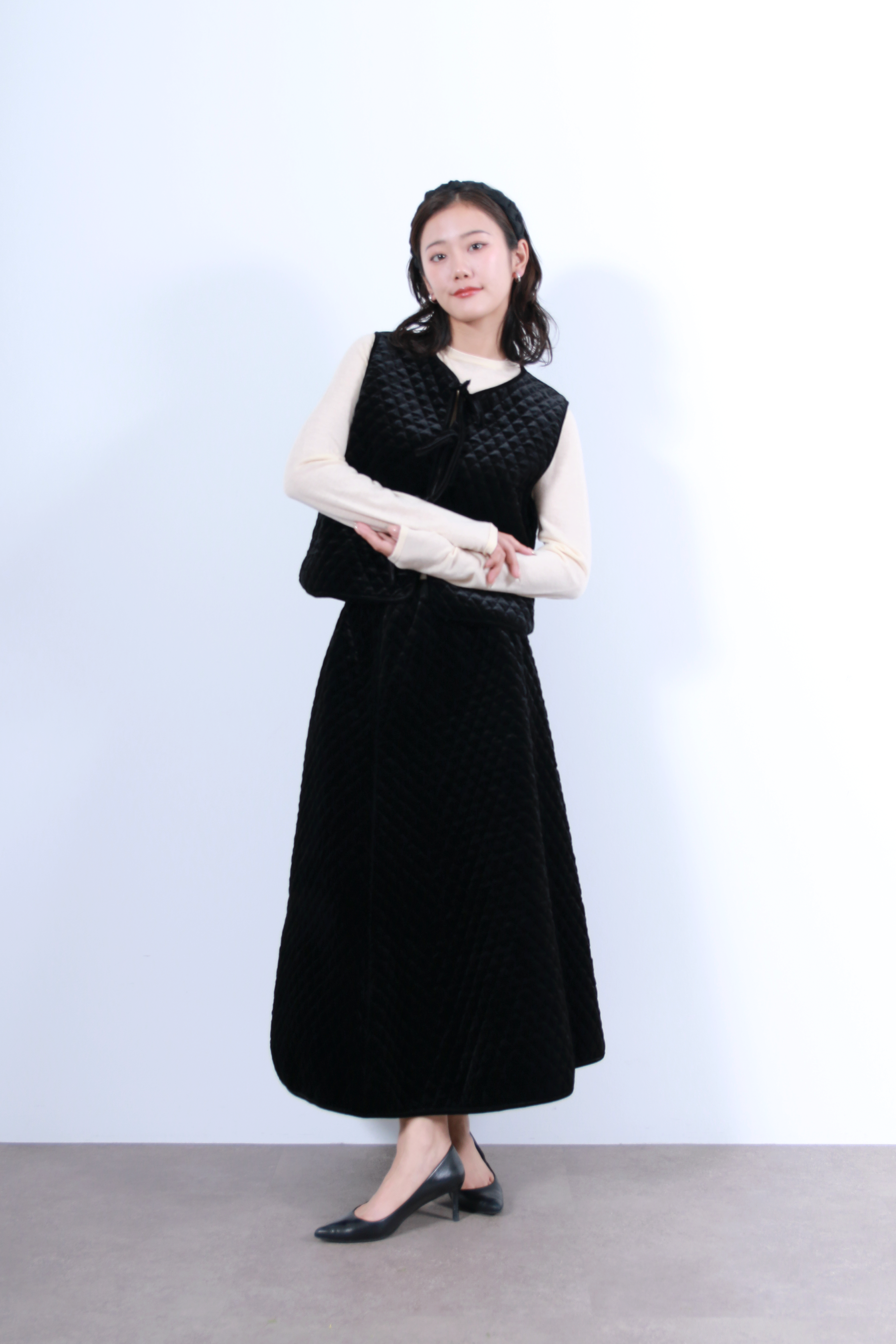 ウール混ベーシックニットトップス(6263-523)