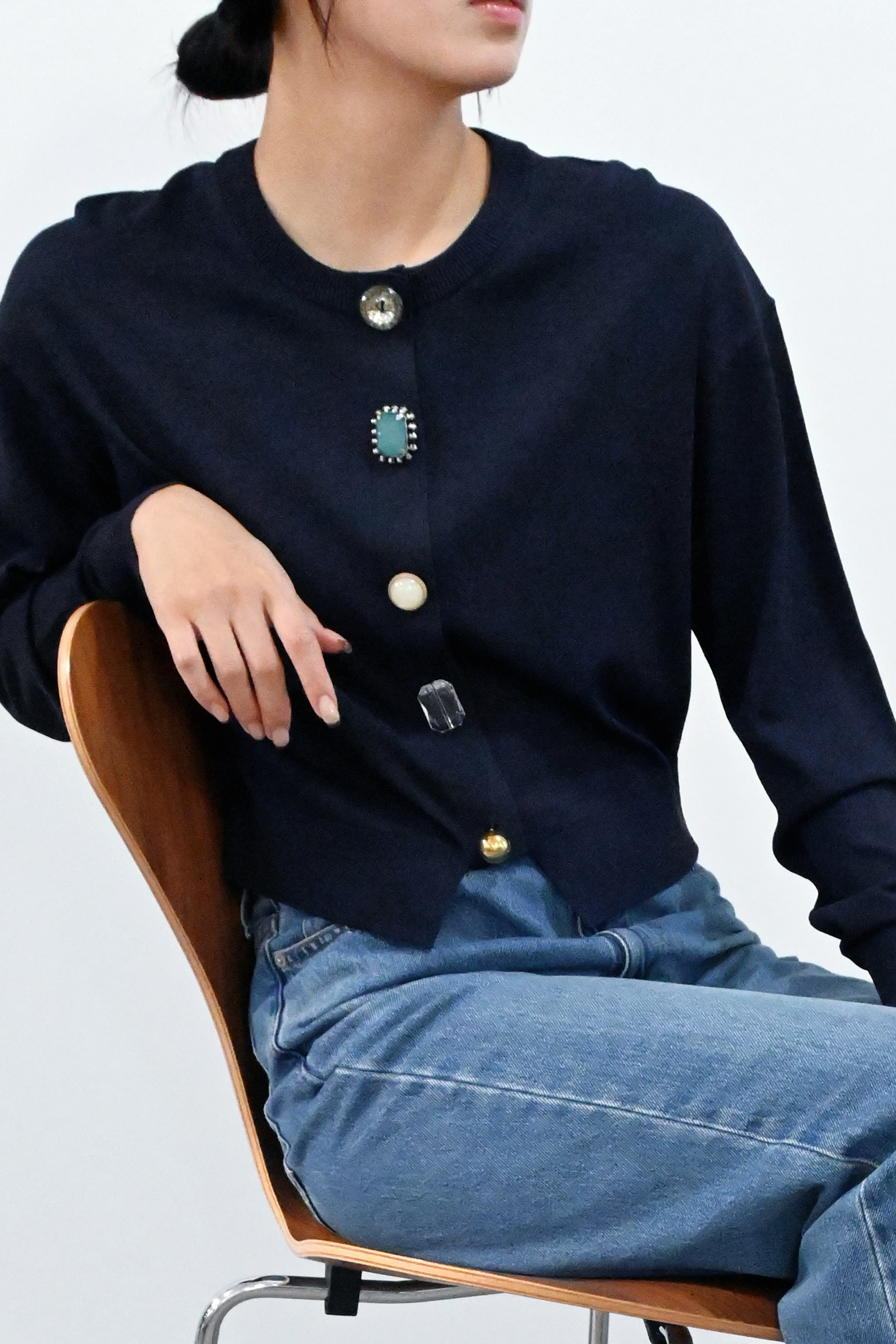 【予約終了】2026SSビジューカーディガン(6265-685)