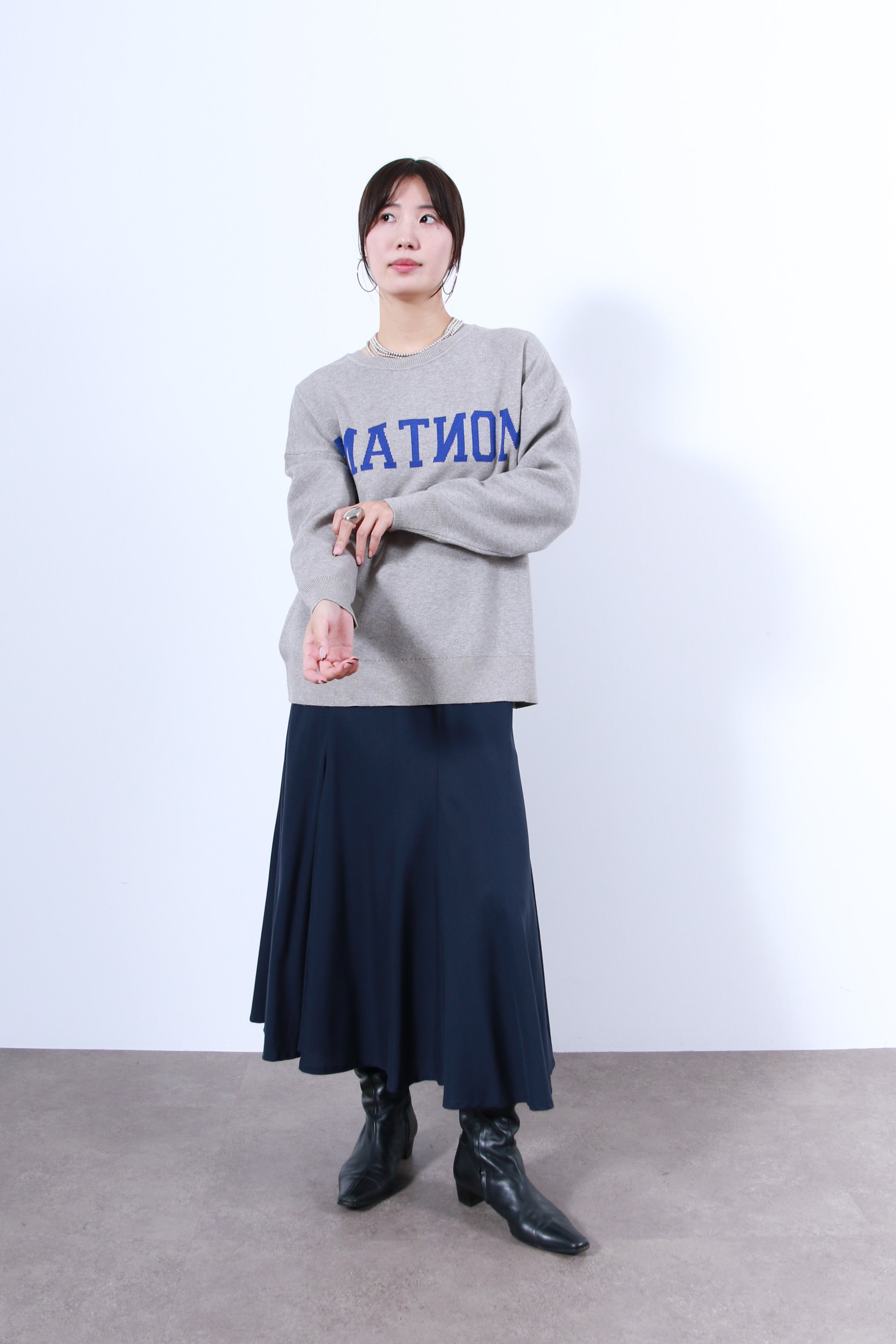 2WAYロゴニットトップス(6263-521)