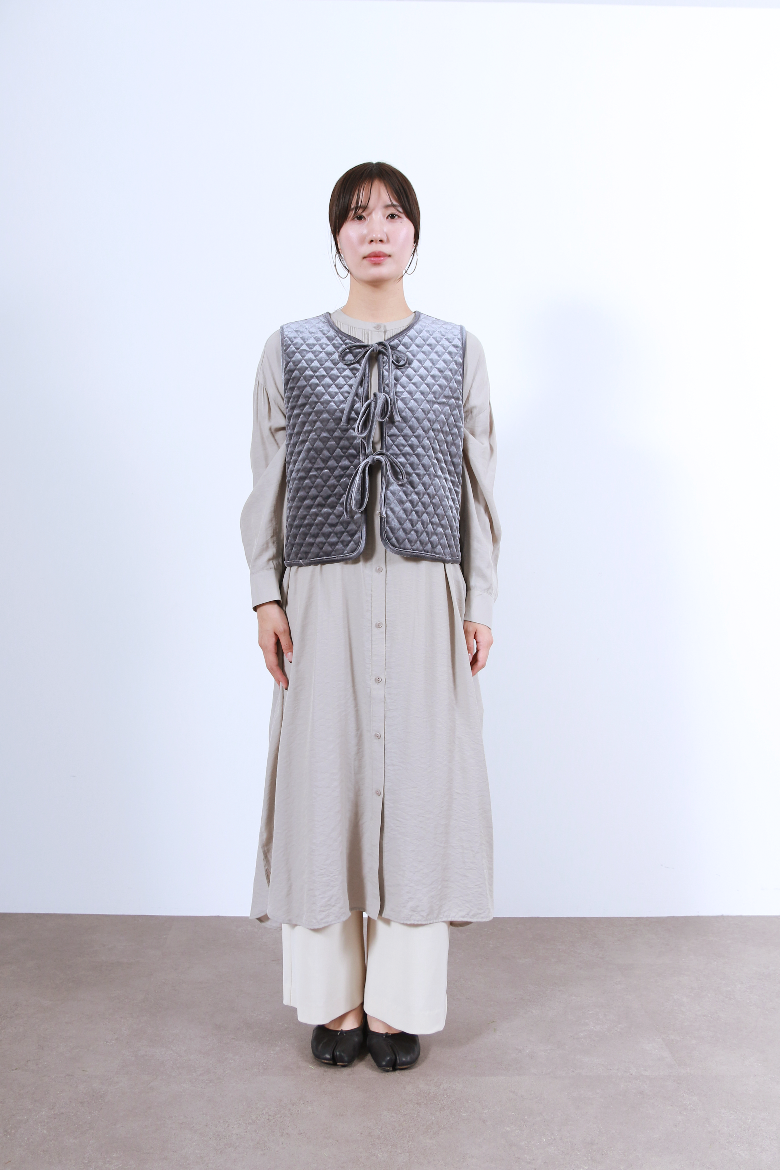 2WAYキルティングベロアベスト(6263-502)