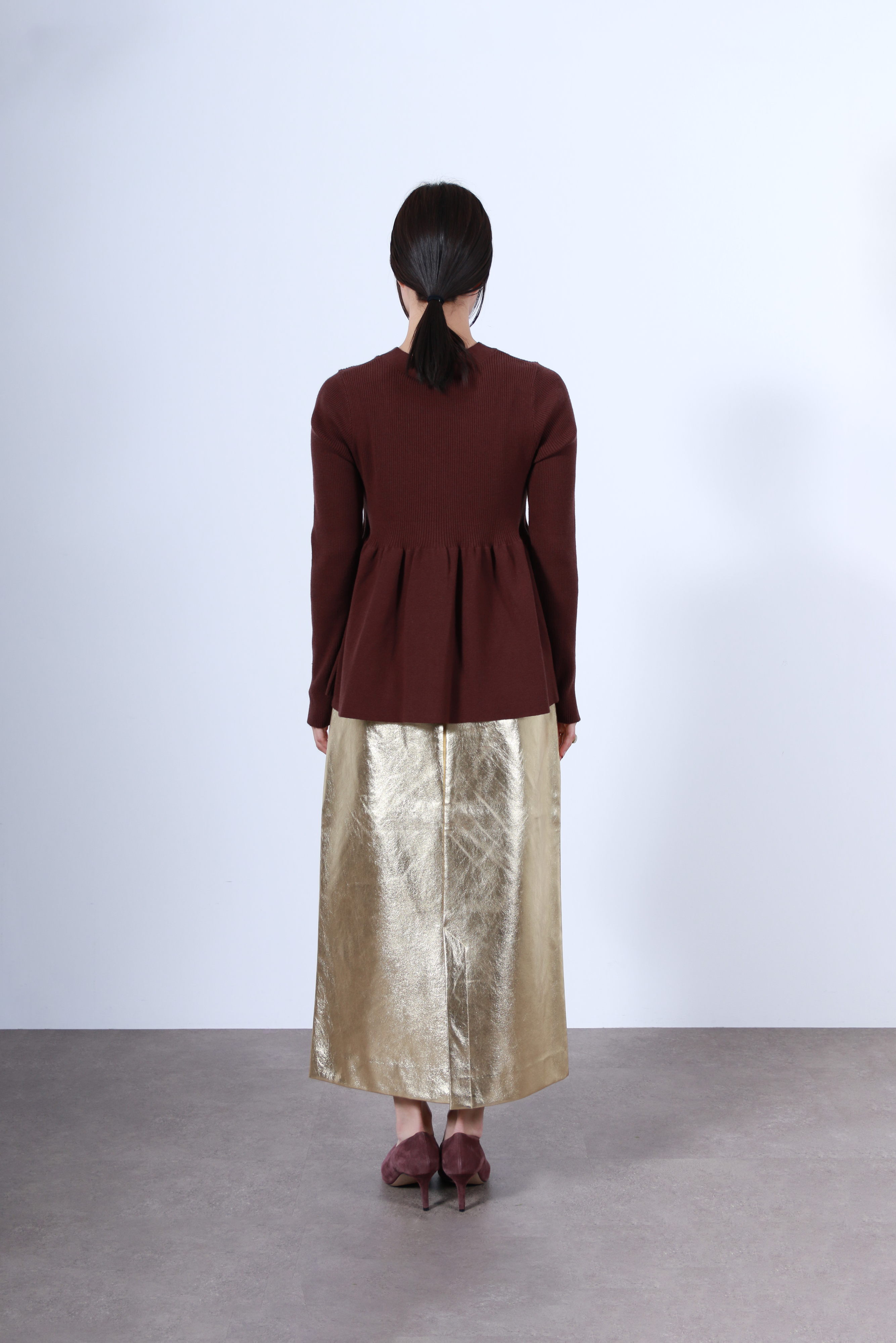 リブニットフレアカーディガン(6263-506)