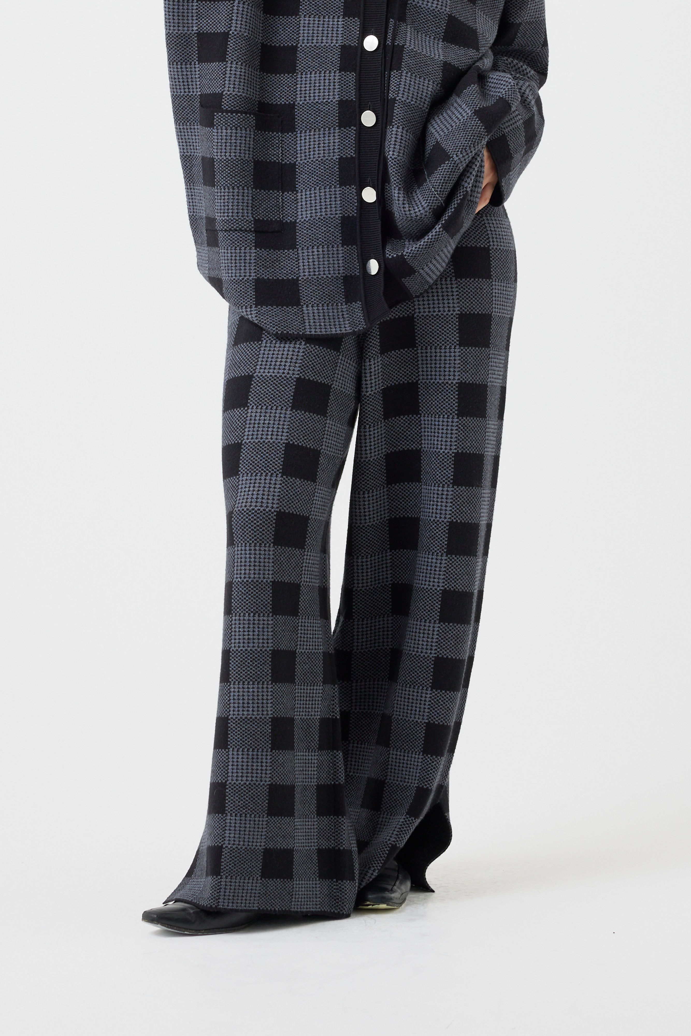 ミラノリブチェックボトムス(6262-465)