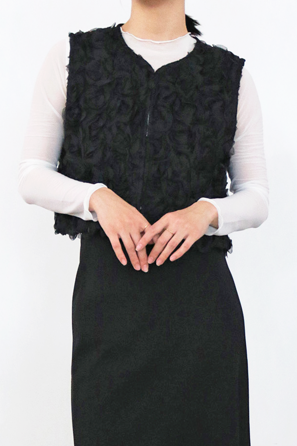 TORRAZZO DONNA フラワーチュールパターンベスト フラワーチュールパターンベスト(6262-454)