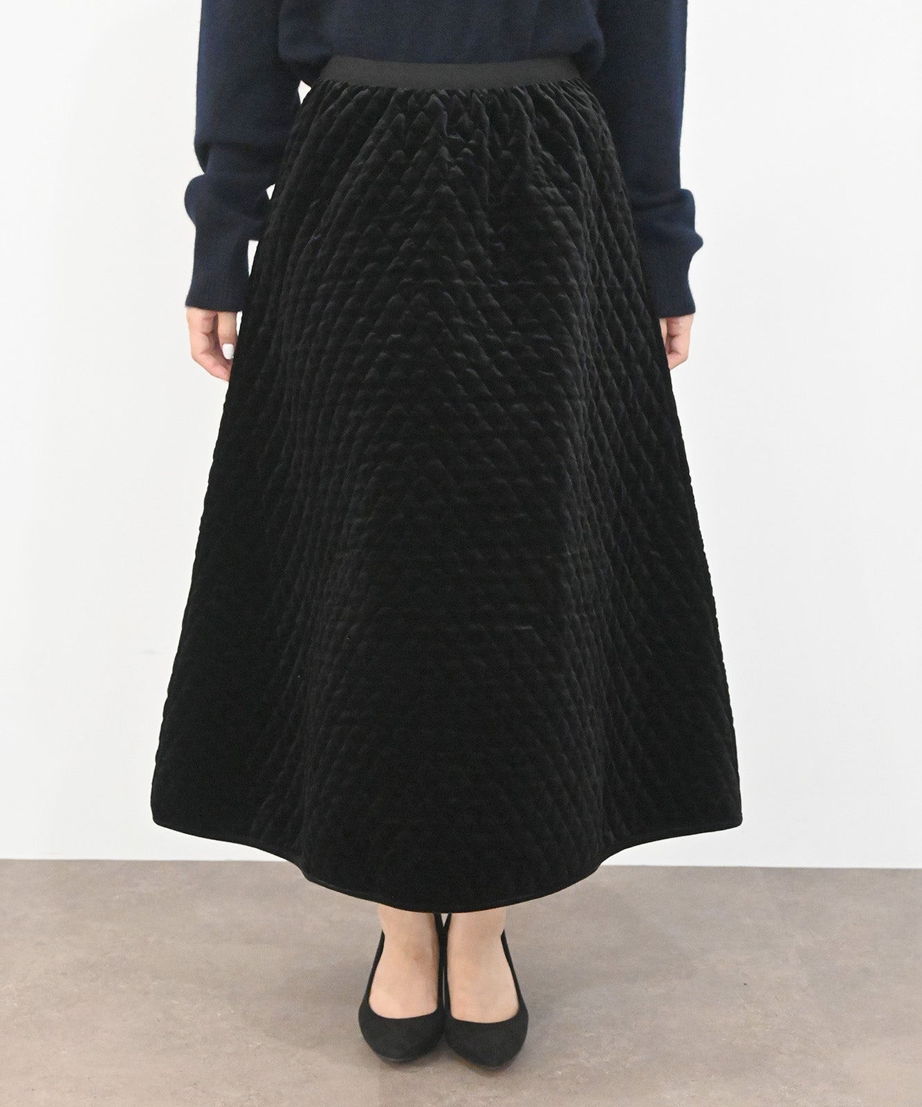 キルティングベロアスカート(6263-501)