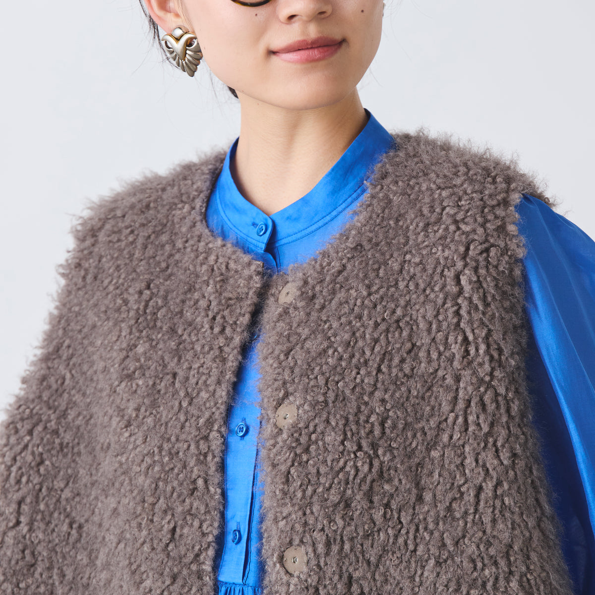 エコムートン×ボアリバーシブルベスト(6253-305) 