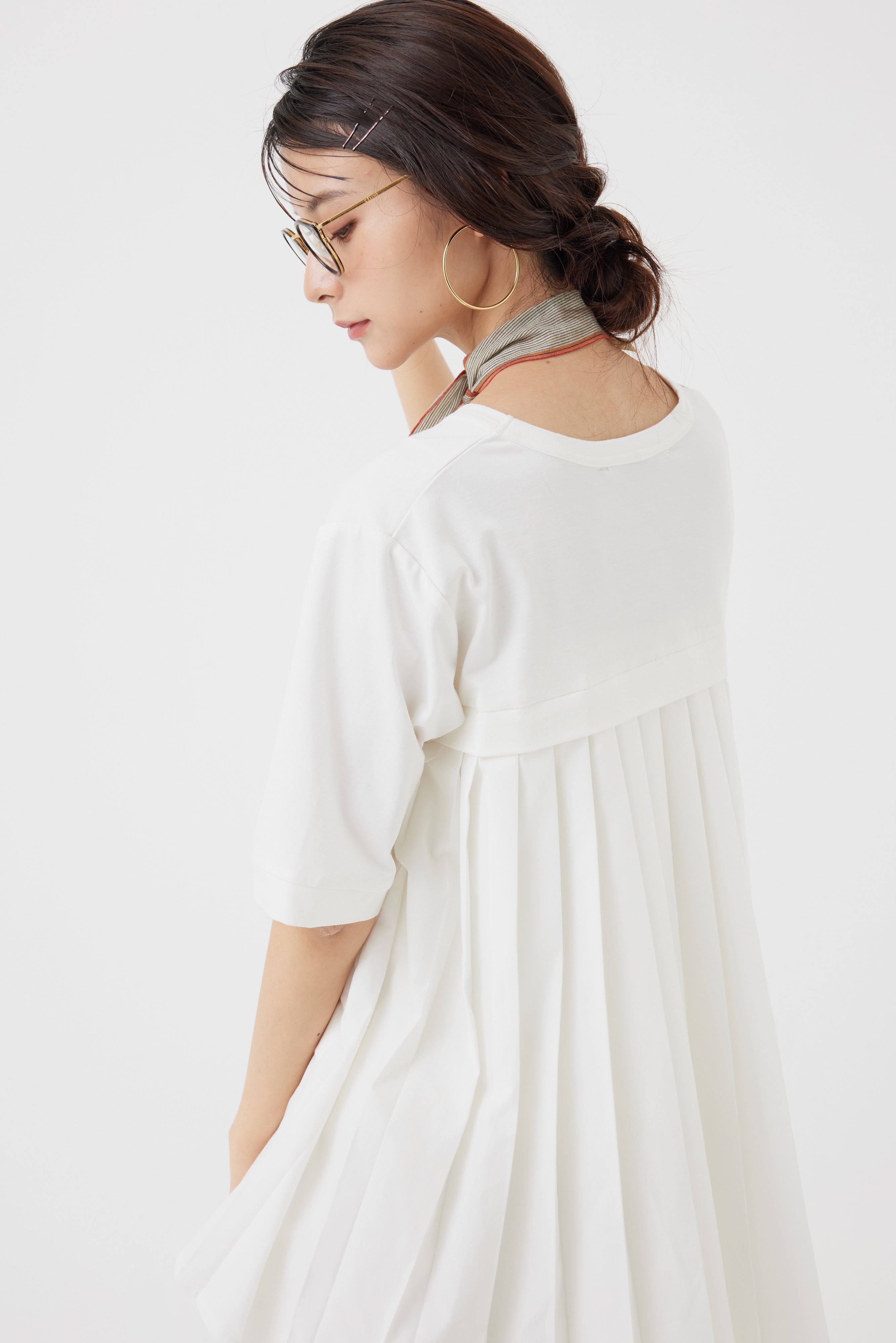プリーツハイブリットTシャツ(6251-330)