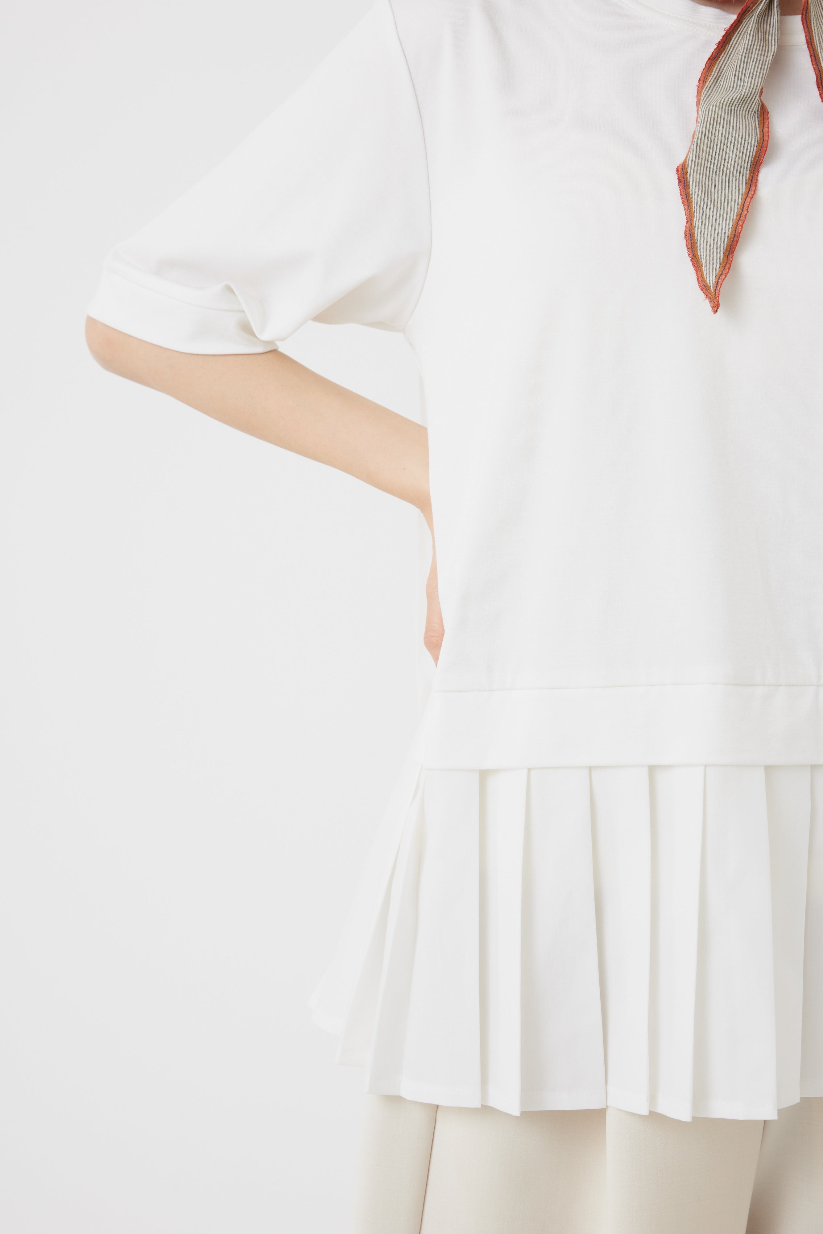 プリーツハイブリットTシャツ(6251-330)