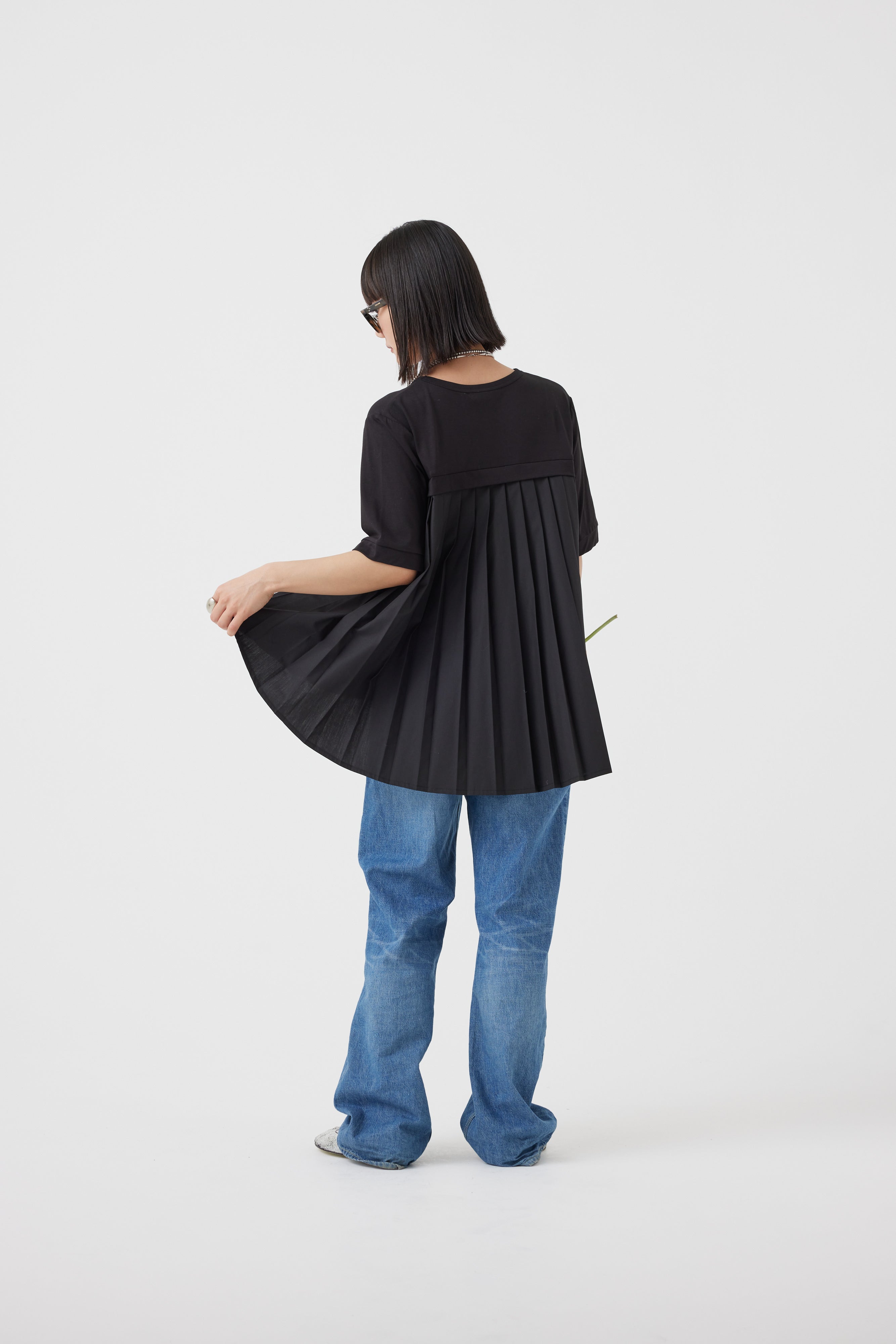 プリーツハイブリットTシャツ(6251-330)