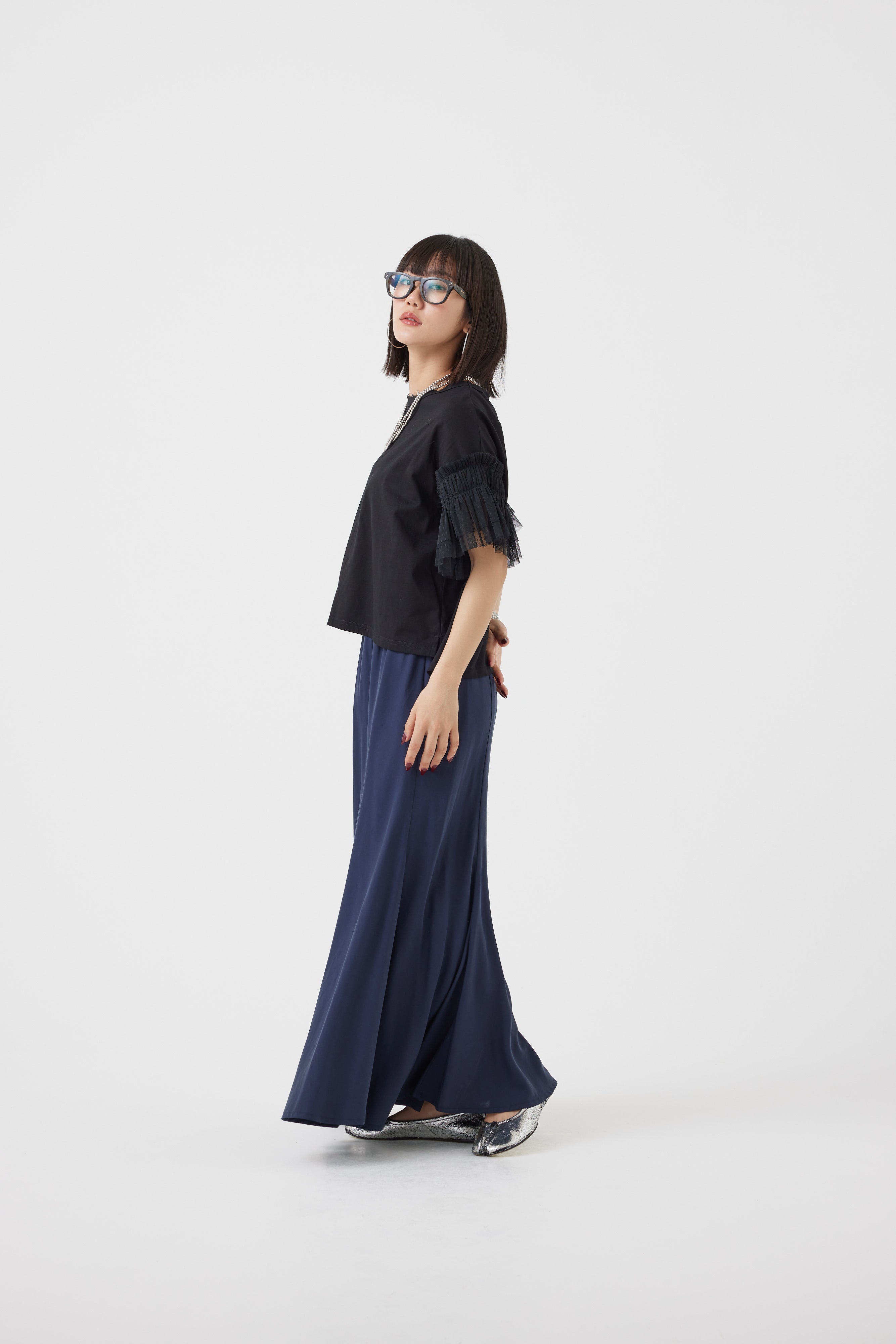 メッシュ袖Tシャツ(6251-336)