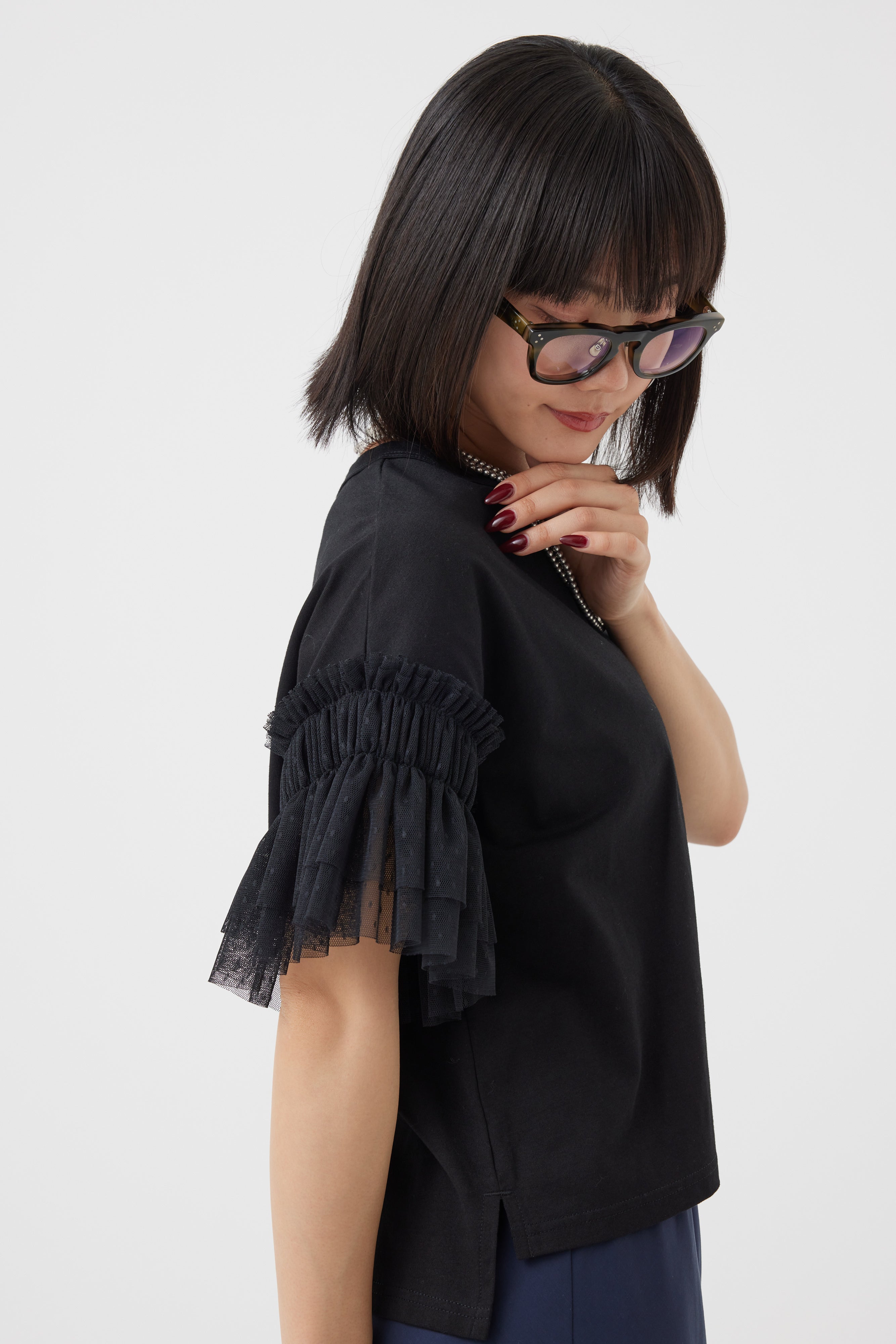メッシュ袖Tシャツ(6251-336)