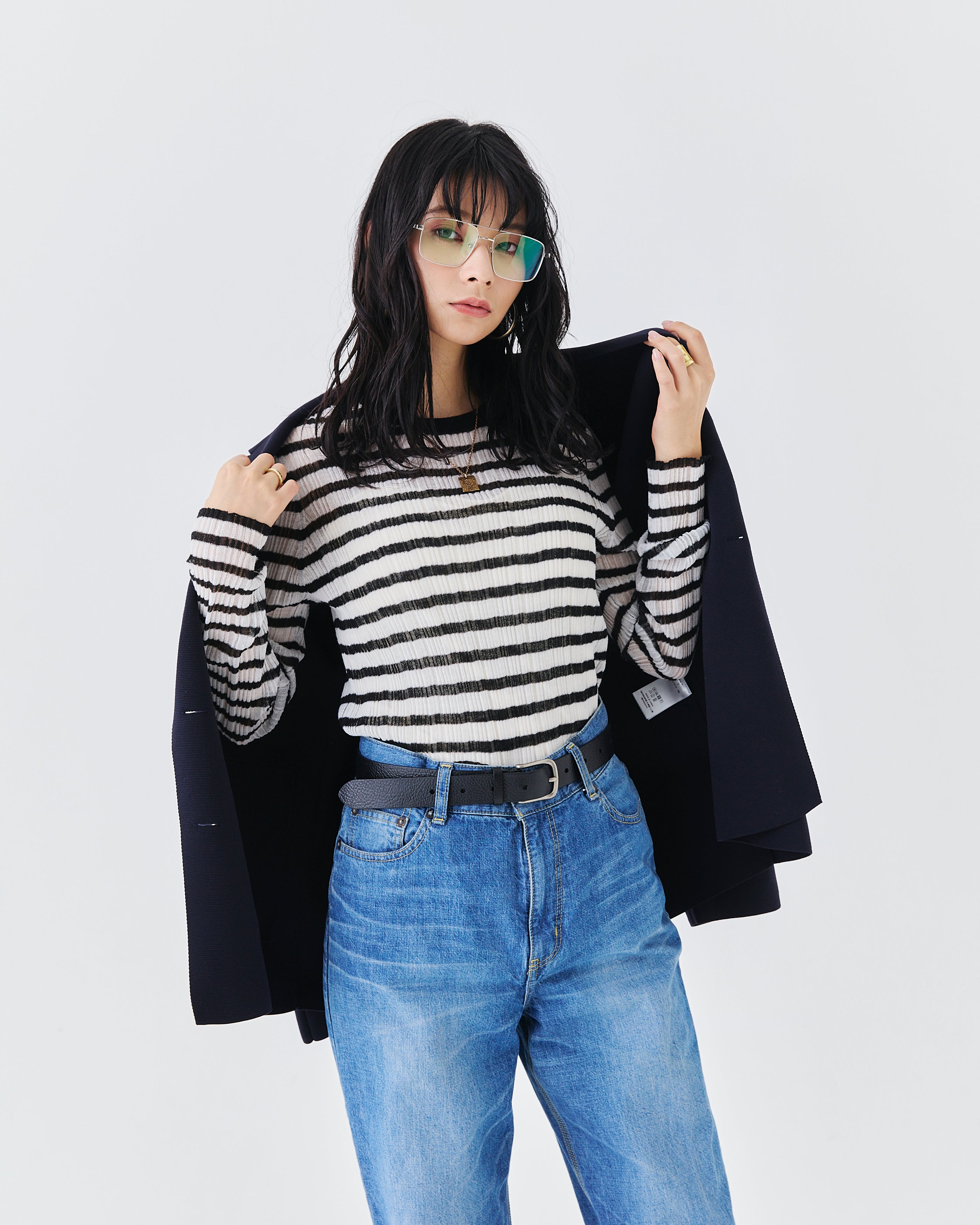 ランダムリブニットトップス(6265-559)