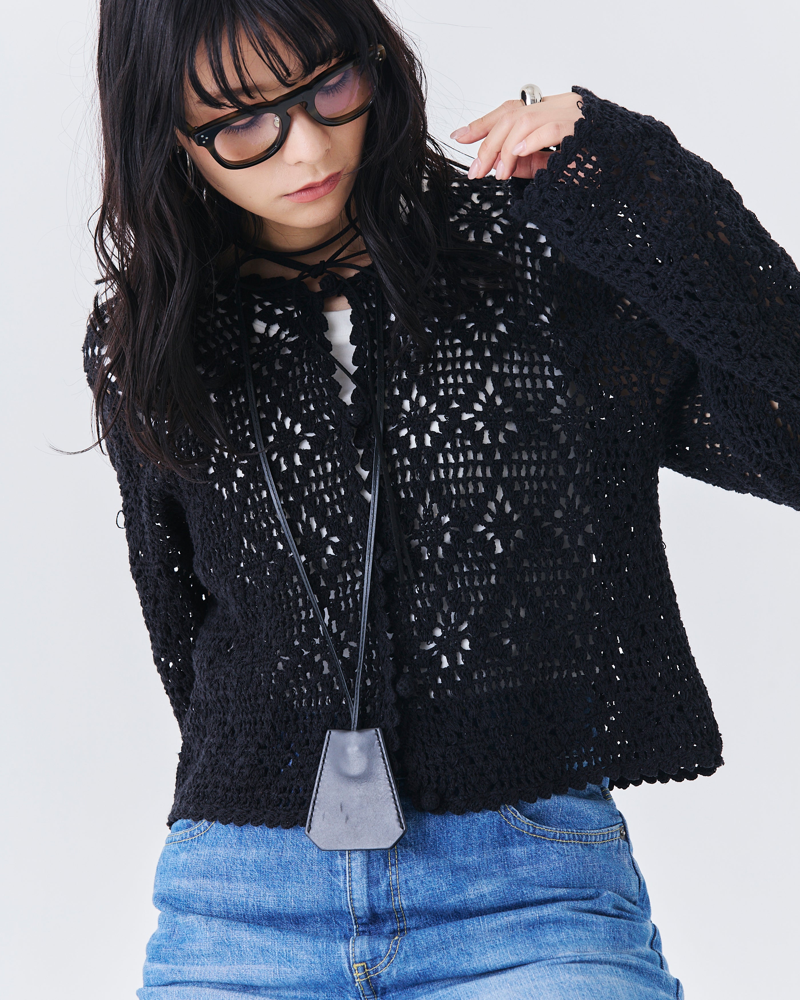 【先行予約】インドクロシェットカーディガン(6265-597)