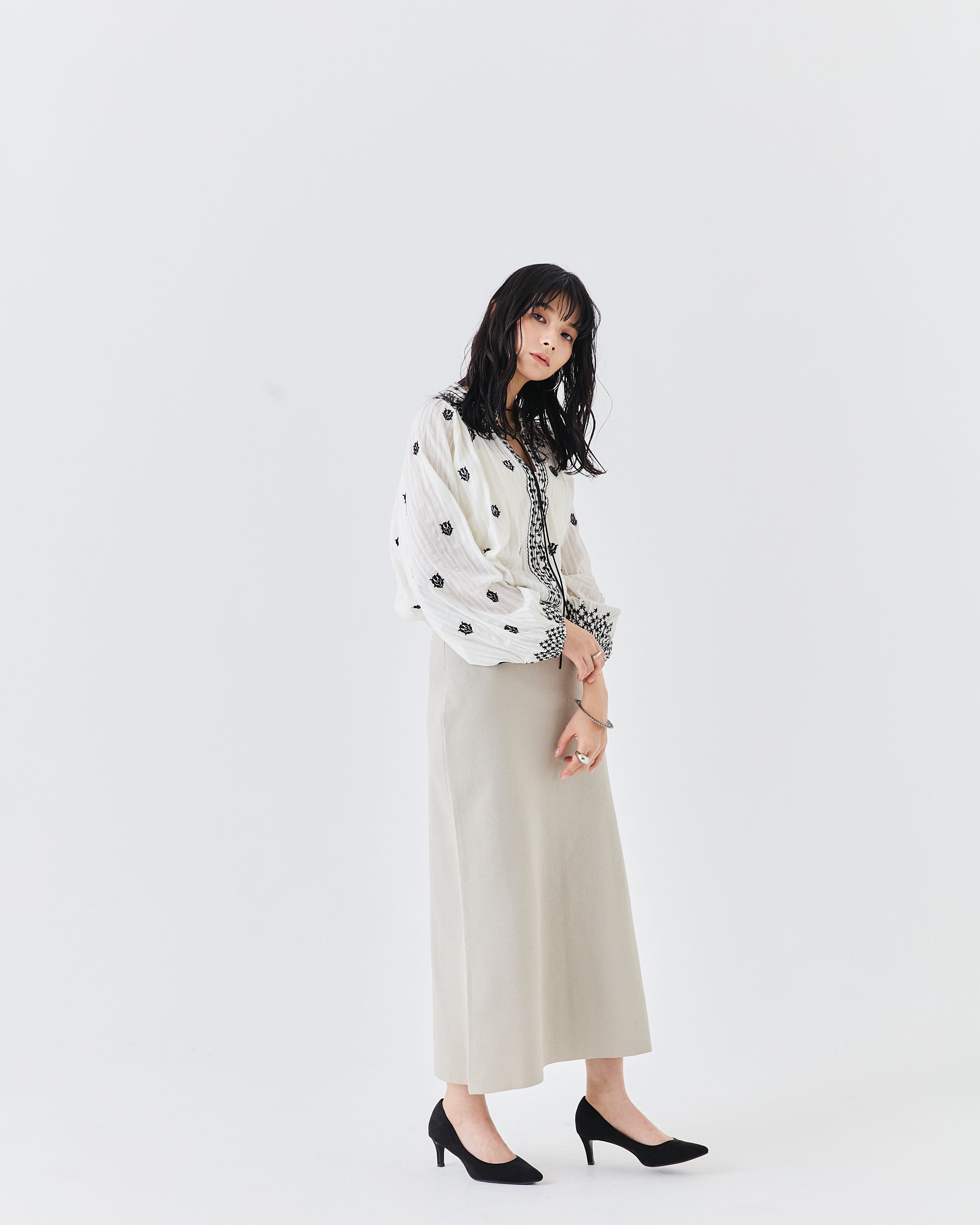 【先行予約】インド刺繍ブラウス(6265-595)