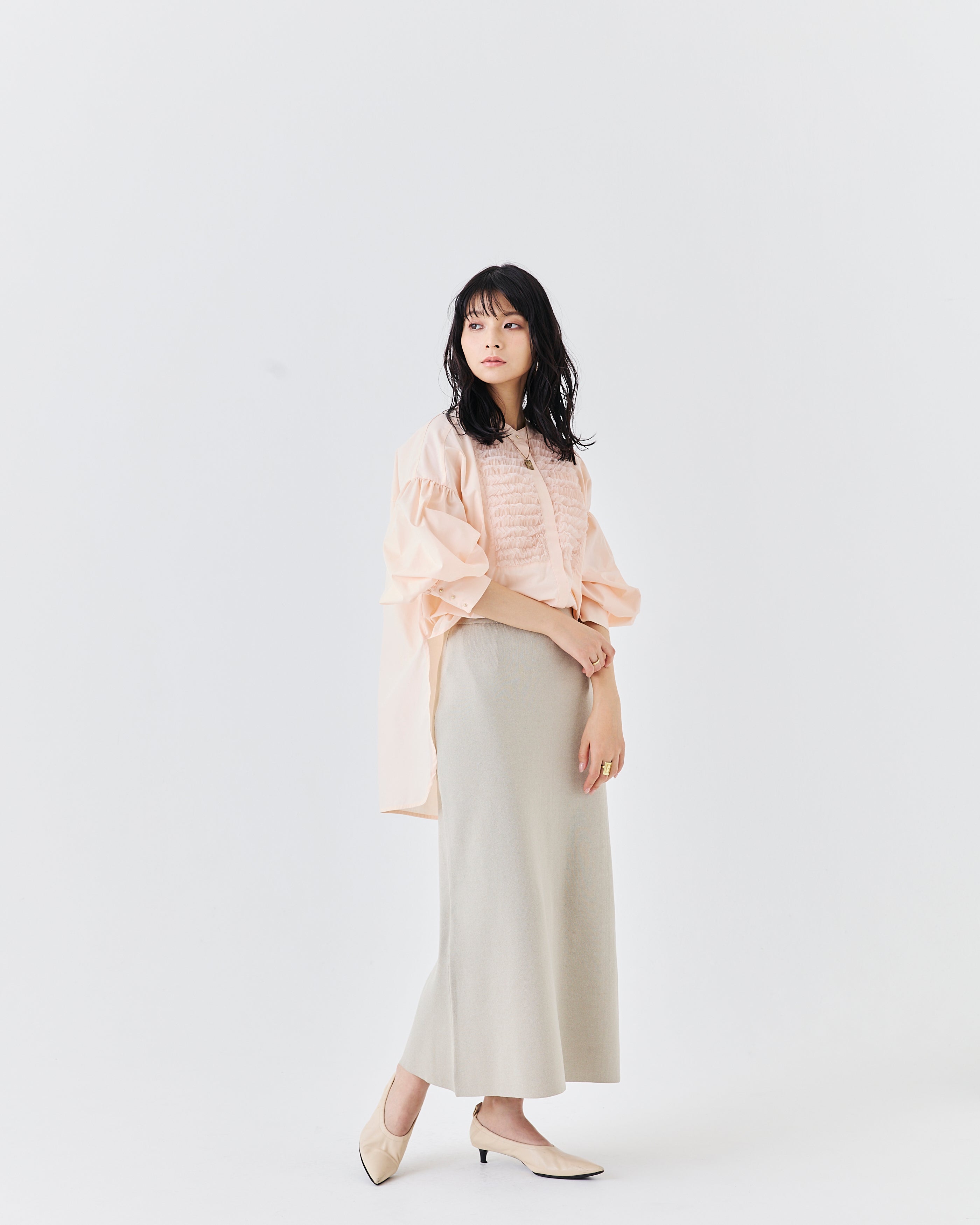 チュールフリルブラウス(6262ｰ457)