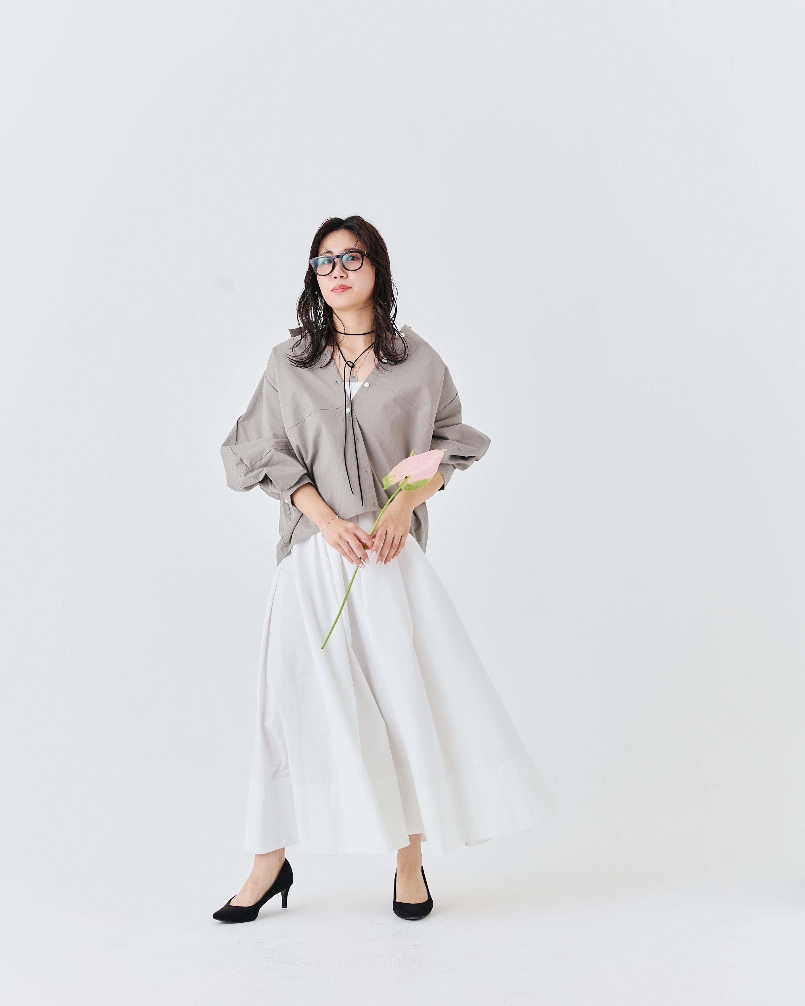 【予約終了】バルーンスリーブシャツ(6265-574)