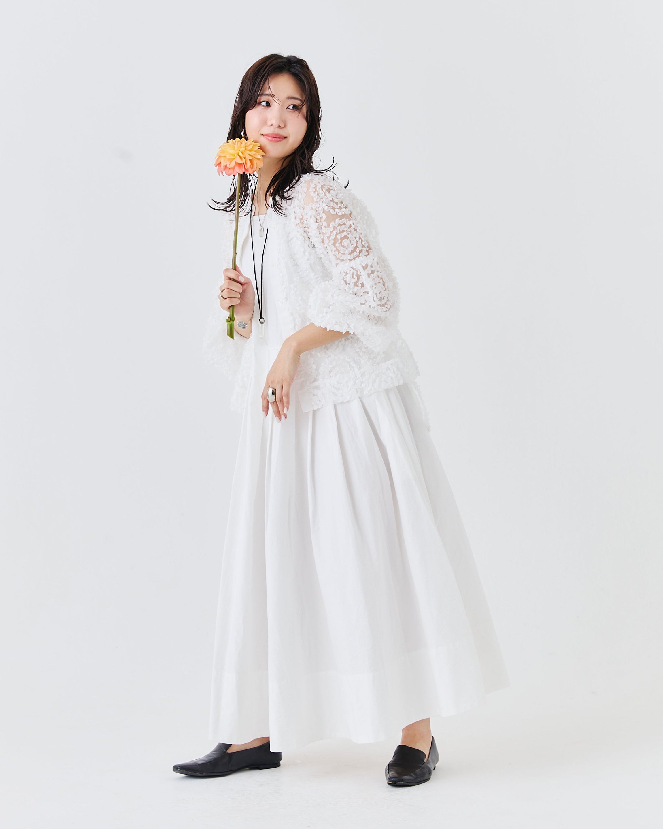 メッシュ刺繍レースブラウス(6259-482/6265-572)